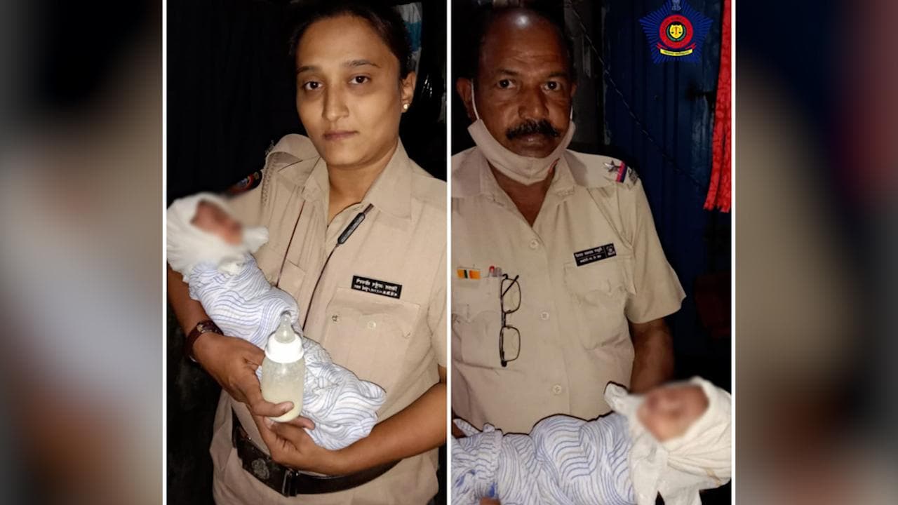 Cats sound alert, Mumbai Police rescue newborn from a drain 
