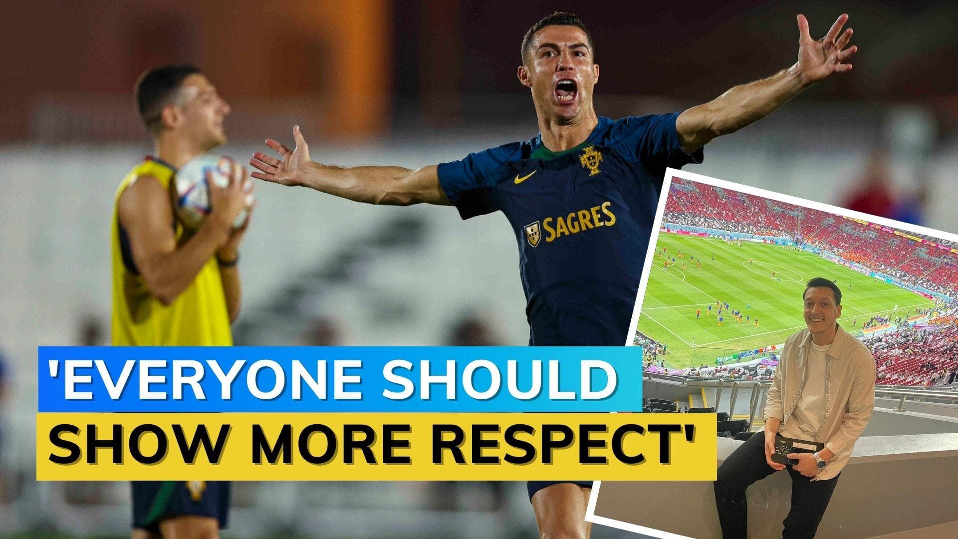 Mesut Ozil jumps to former teammate Cristiano Ronaldo's defense, calls him 'GOAT'