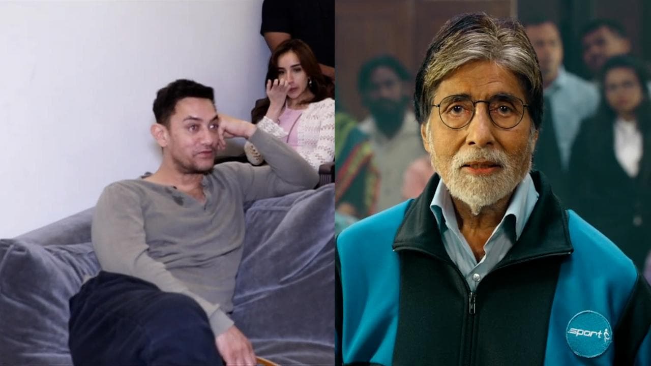 Watch: Aamir Khan reviews 'Jhund', left teary-eyed on watching Amitabh Bachchan's film