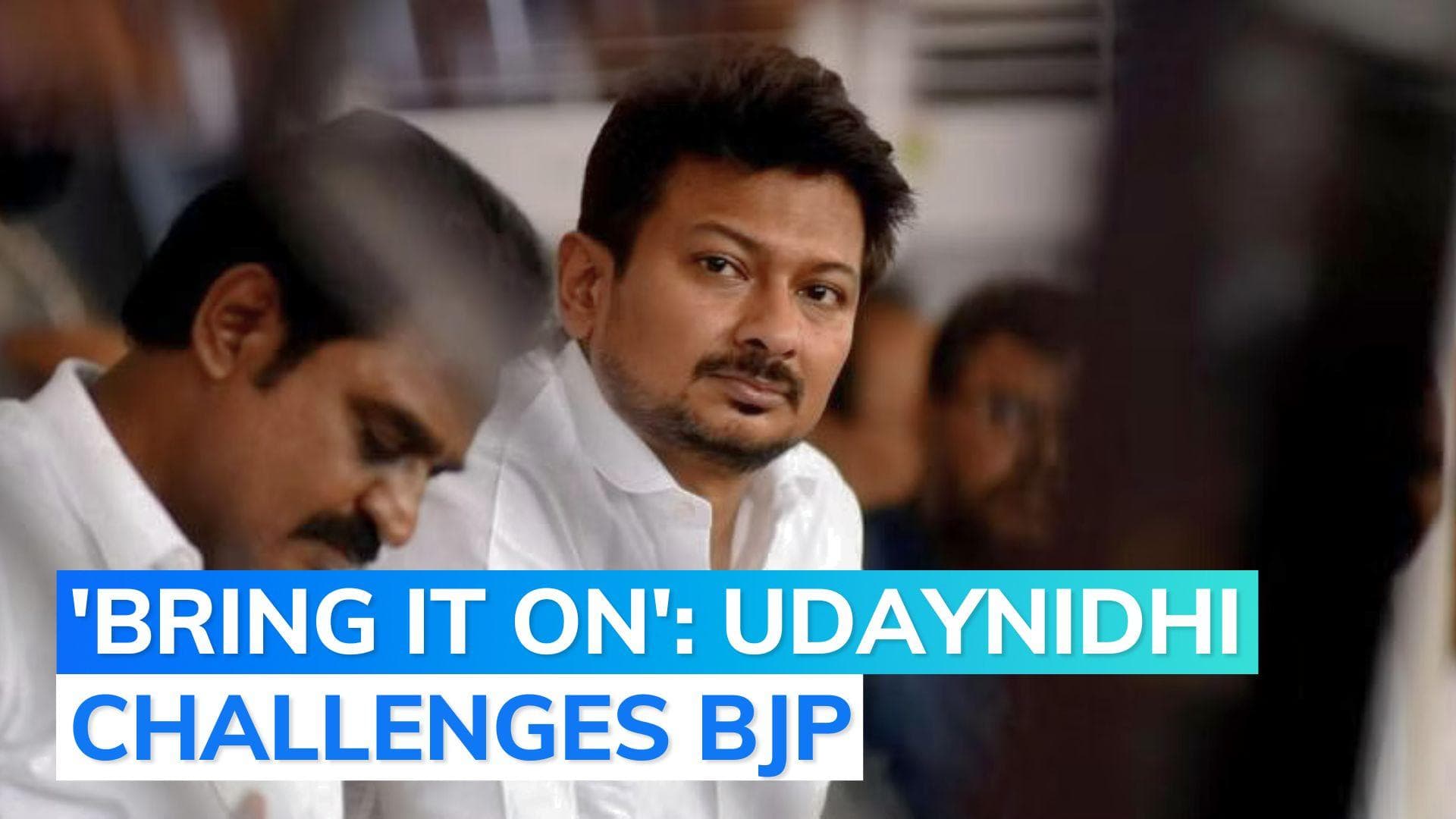 MK Stalin's son sparks row with 'sanatana dharma' remark, BJP hits out