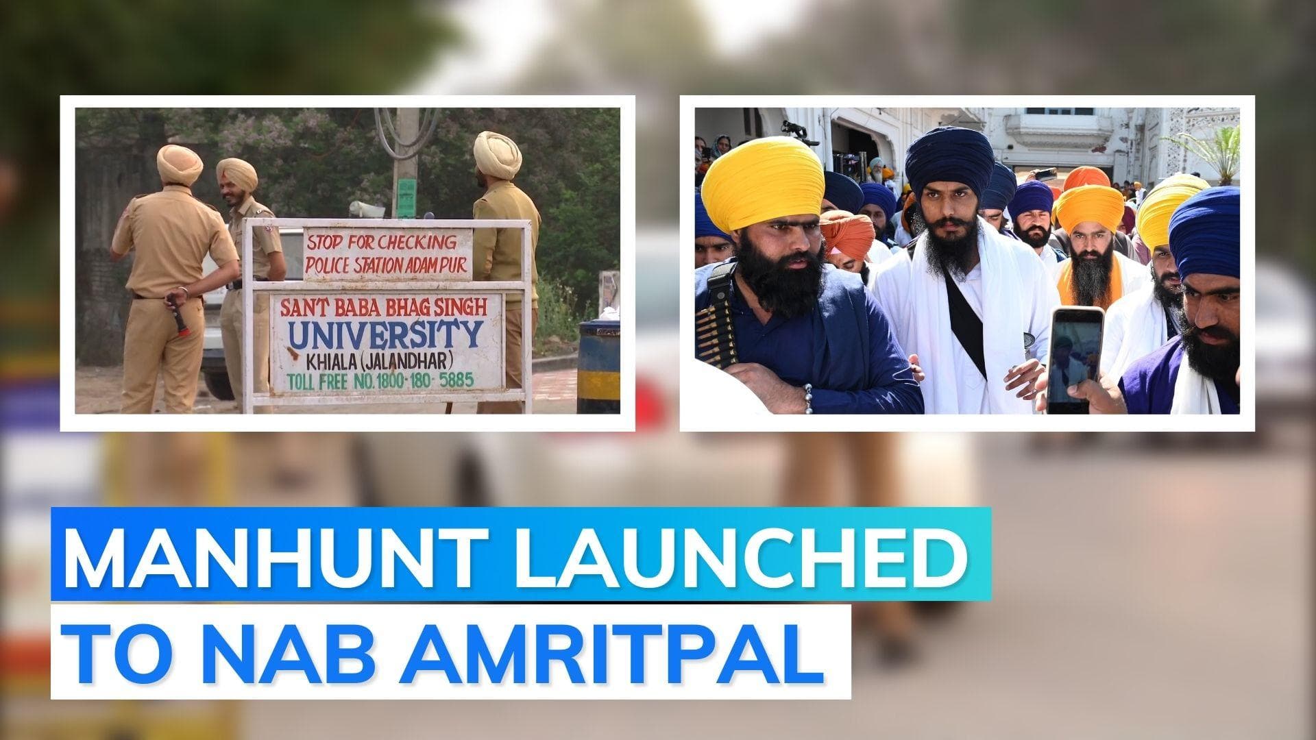 Khalistani leader Amritpal on the run, Punjab police launches massive state-wide search operation 