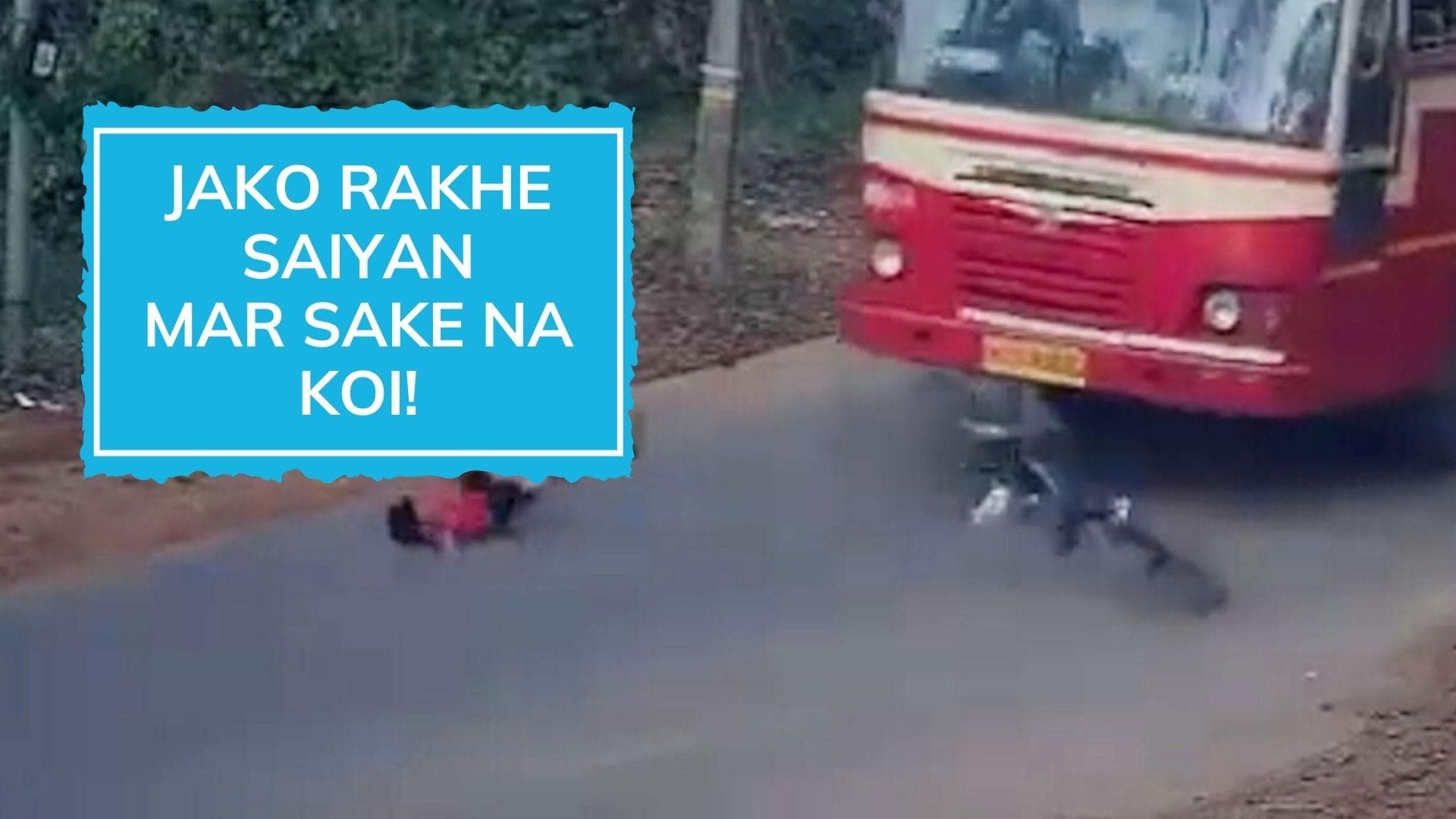 Miracles happen! watch Kerala boy escapes death twice in just few seconds