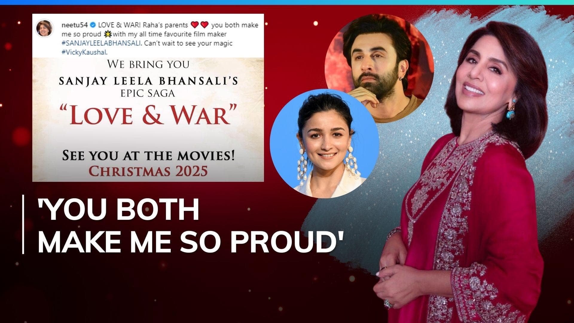 Neetu Kapoor cheers for 'Raha's parents' Ranbir Kapoor and Alia Bhatt as they sign Bhansali's next