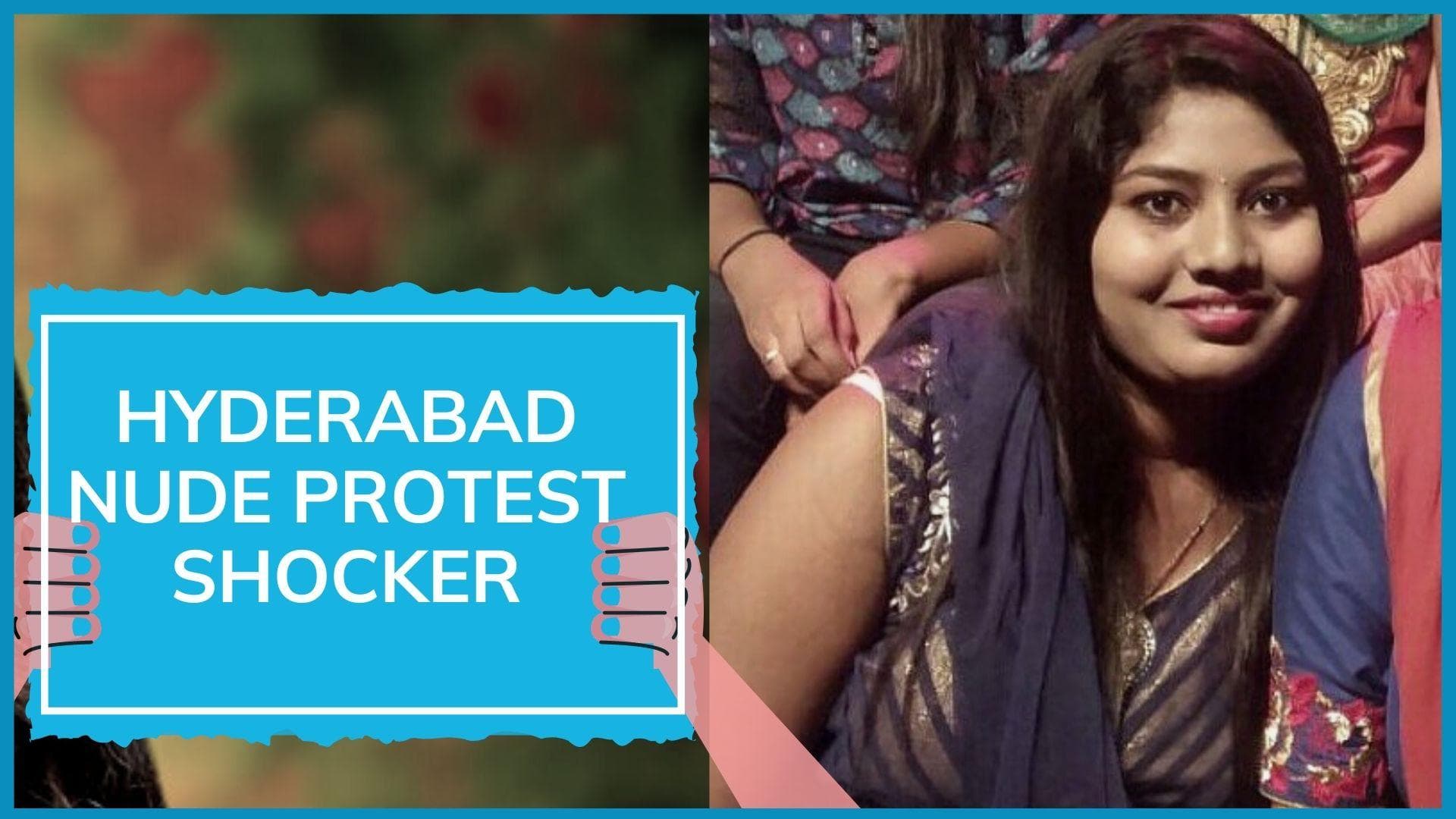 Woman junior artiste stages 'nude' protest in Hyderabad; not the first time she has done that