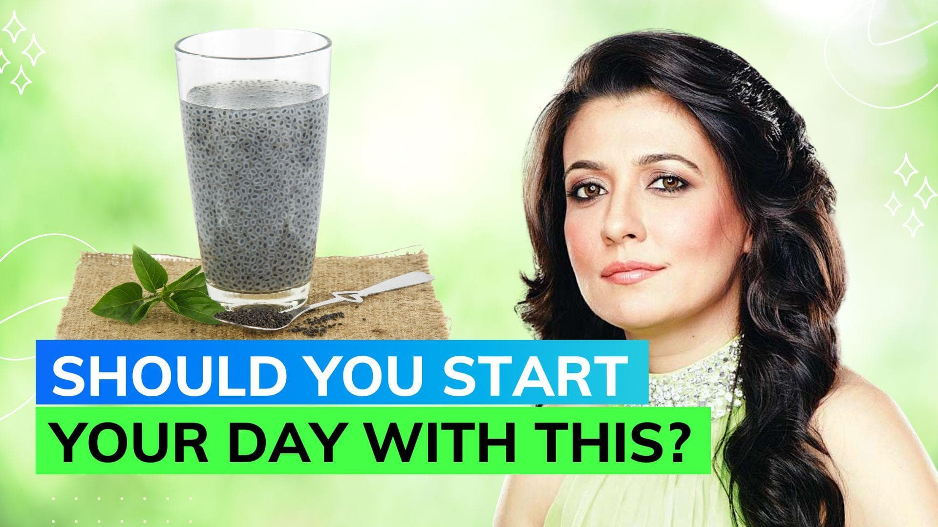 Mini Mathur begins her day with basil seeds water; know about its benefits