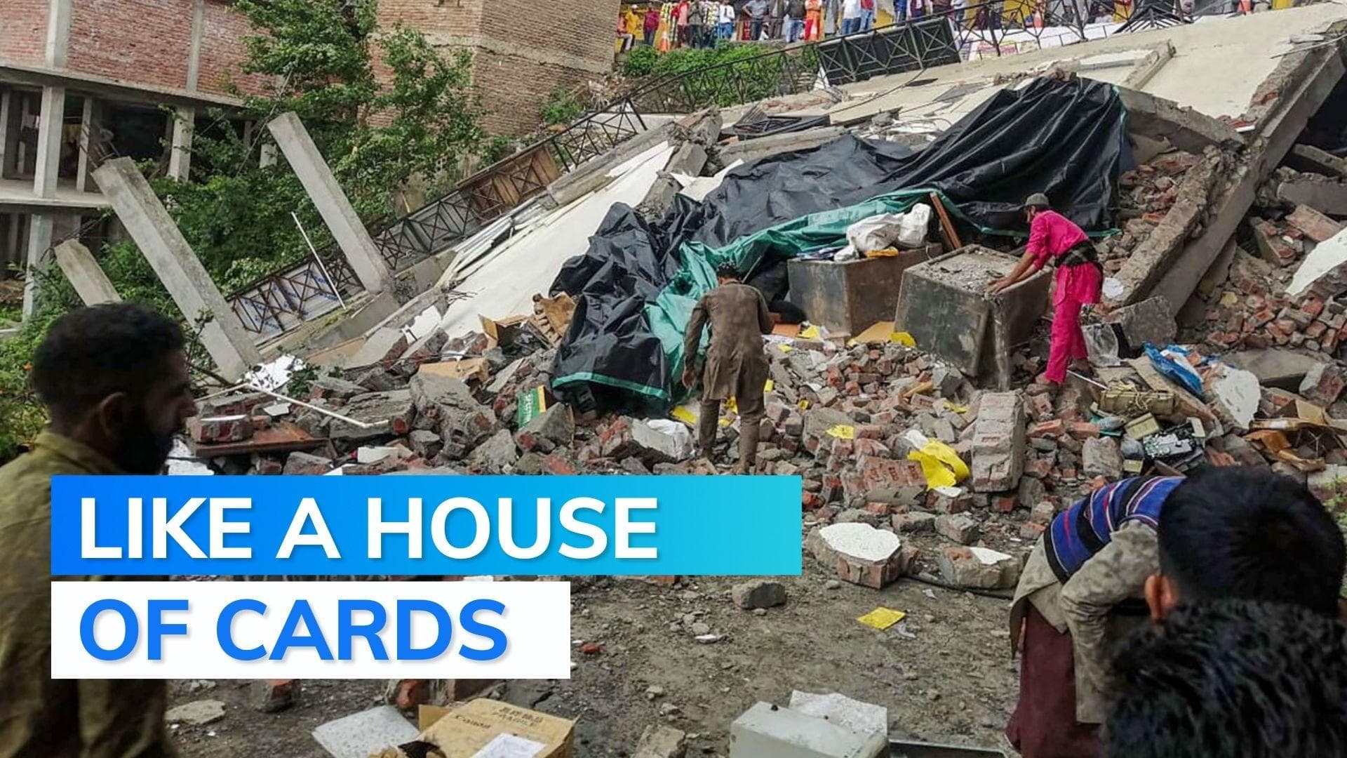 WATCH | 4-storey building collapses in Shimla due to heavy rains