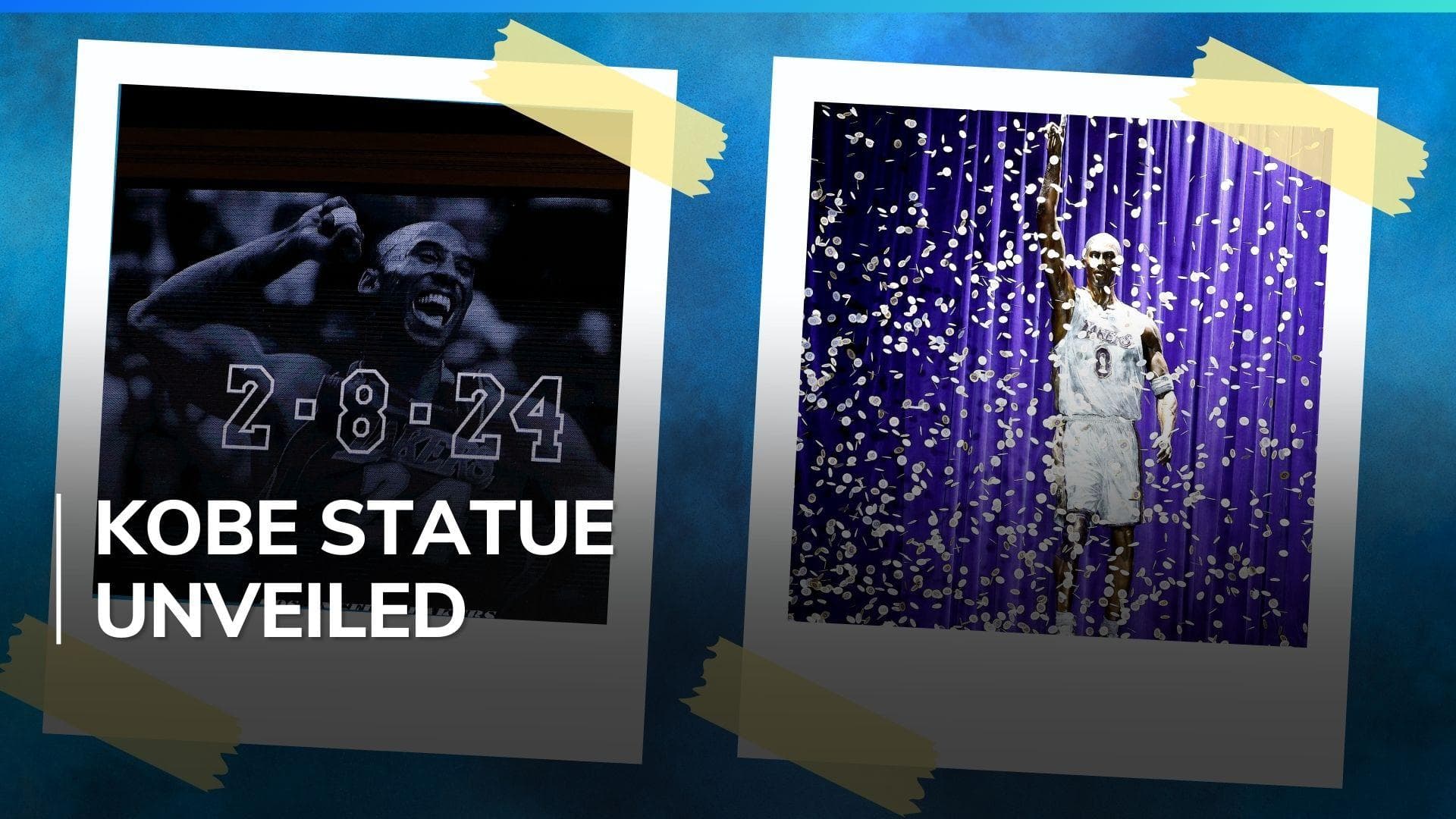 Video: Los Angeles Lakers honour Kobe Bryant with bronze statue