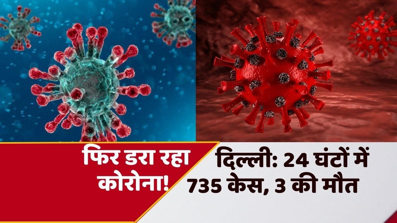 Delhi Corona Update: डरा रहे हैं दिल्ली में कोरोना के आंकड़े! एक दिन में 735 केस, 3 की मौत
