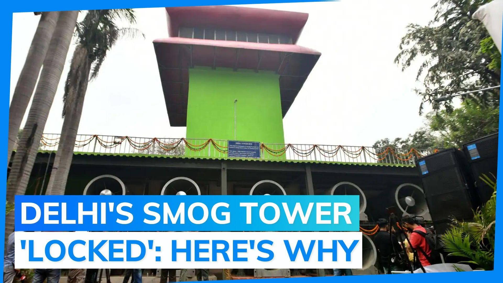 Delhi's smog tower lying defunct over non-payment of salary