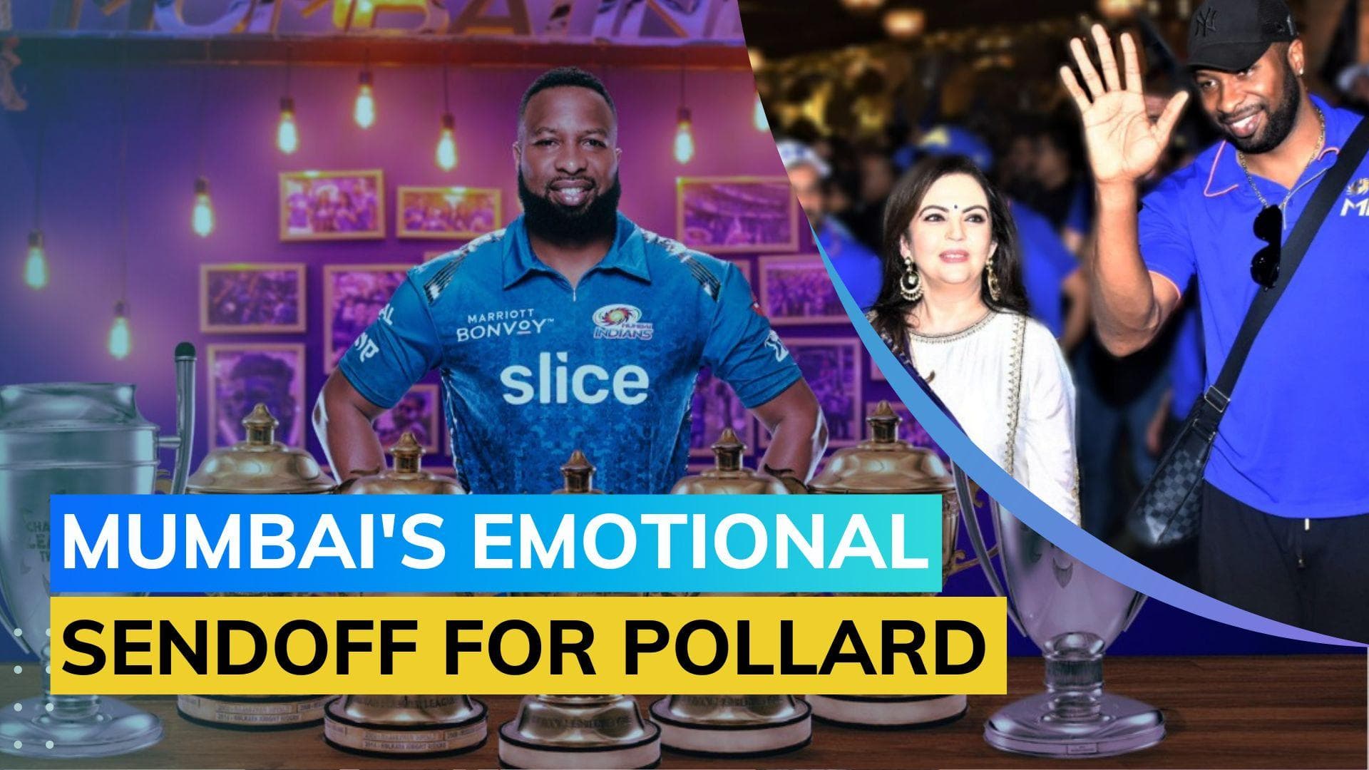 WATCH! Mumbai Indians' heartfelt farewell to Kieron Pollard