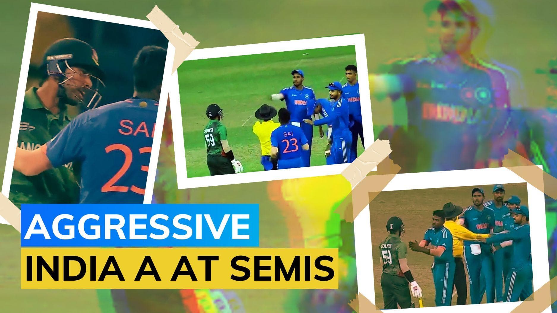 Harshit Rana vs Soumya Sarkar: War of words in Emerging Asia Cup 2023 semifinal | IND A vs BAN A