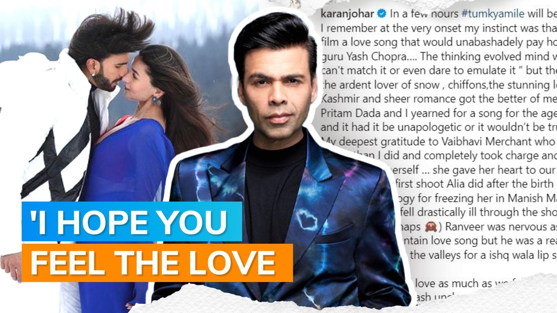 ‘Rocky Aur Rani Ki Prem Kahaani’: Karan Johar pens heartfelt note ahead of ‘Tum Kya Mile’ release