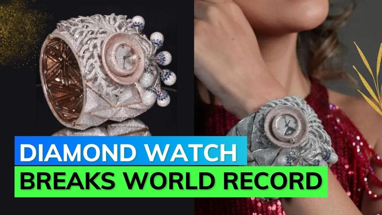 Meerut-based jeweller creates Guinness World Record by setting 17,524 diamonds on a watch