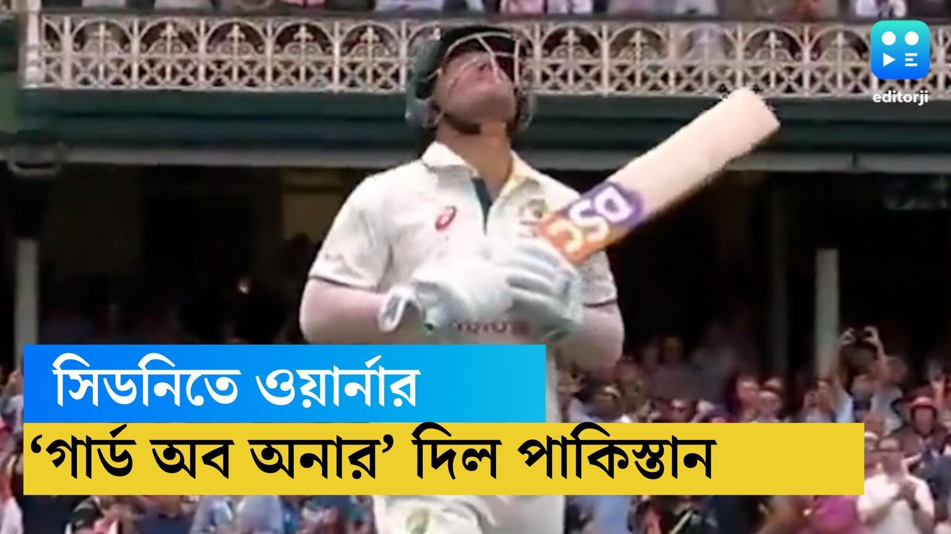 David Warner: সিডনিতে শেষ টেস্ট, ডেভিড ওয়ার্নারকে 'গার্ড অব অনার' দিল পাকিস্তান