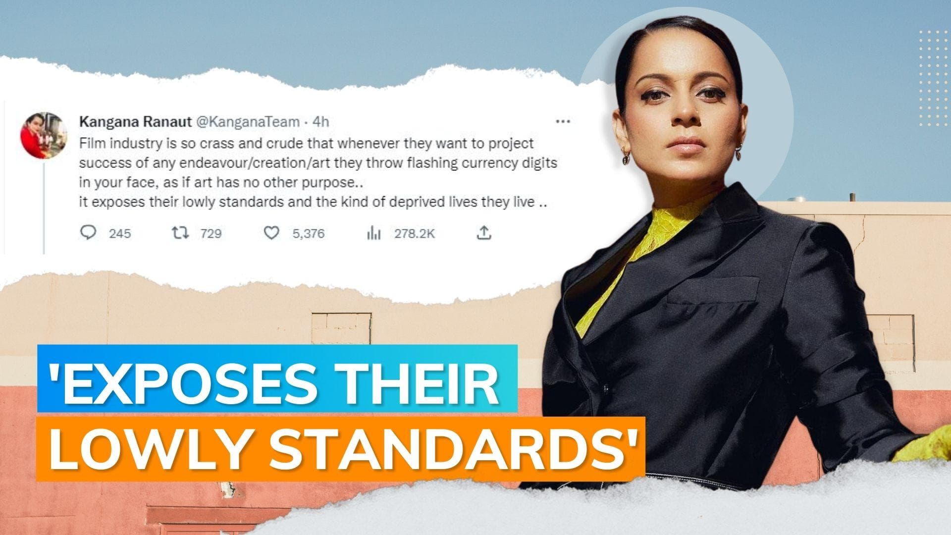 Kangana Ranaut calls the film industry 'crass and crude'; here's why