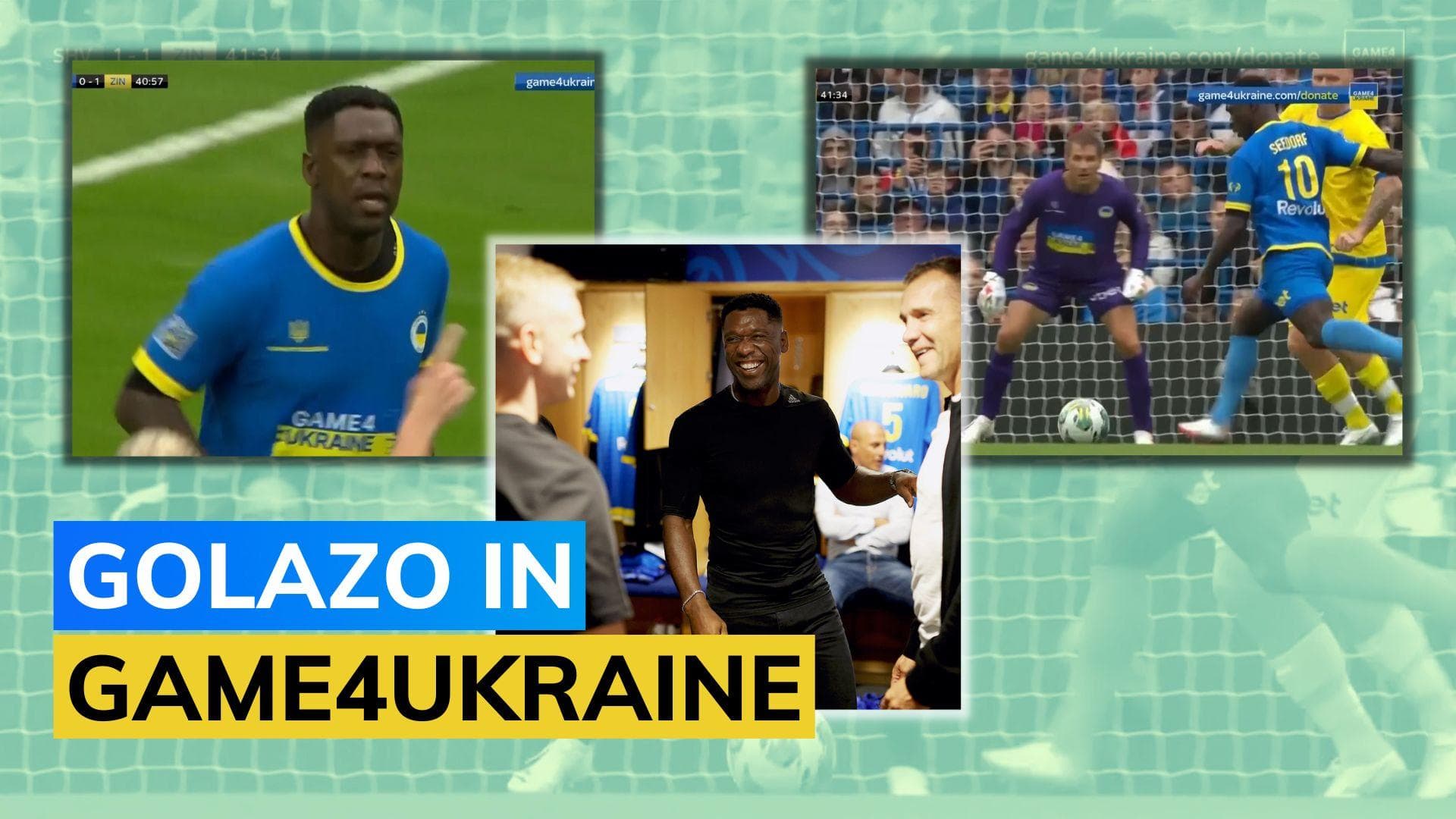 WATCH: AC Milan legend Clarence Seedorf rolls back the years with wondergoal in Game4Ukraine