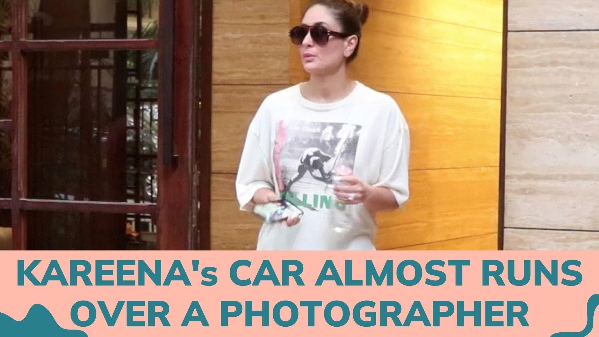 Kareena Kapoor's car almost runs over photographer's leg outside Malaika Arora's house