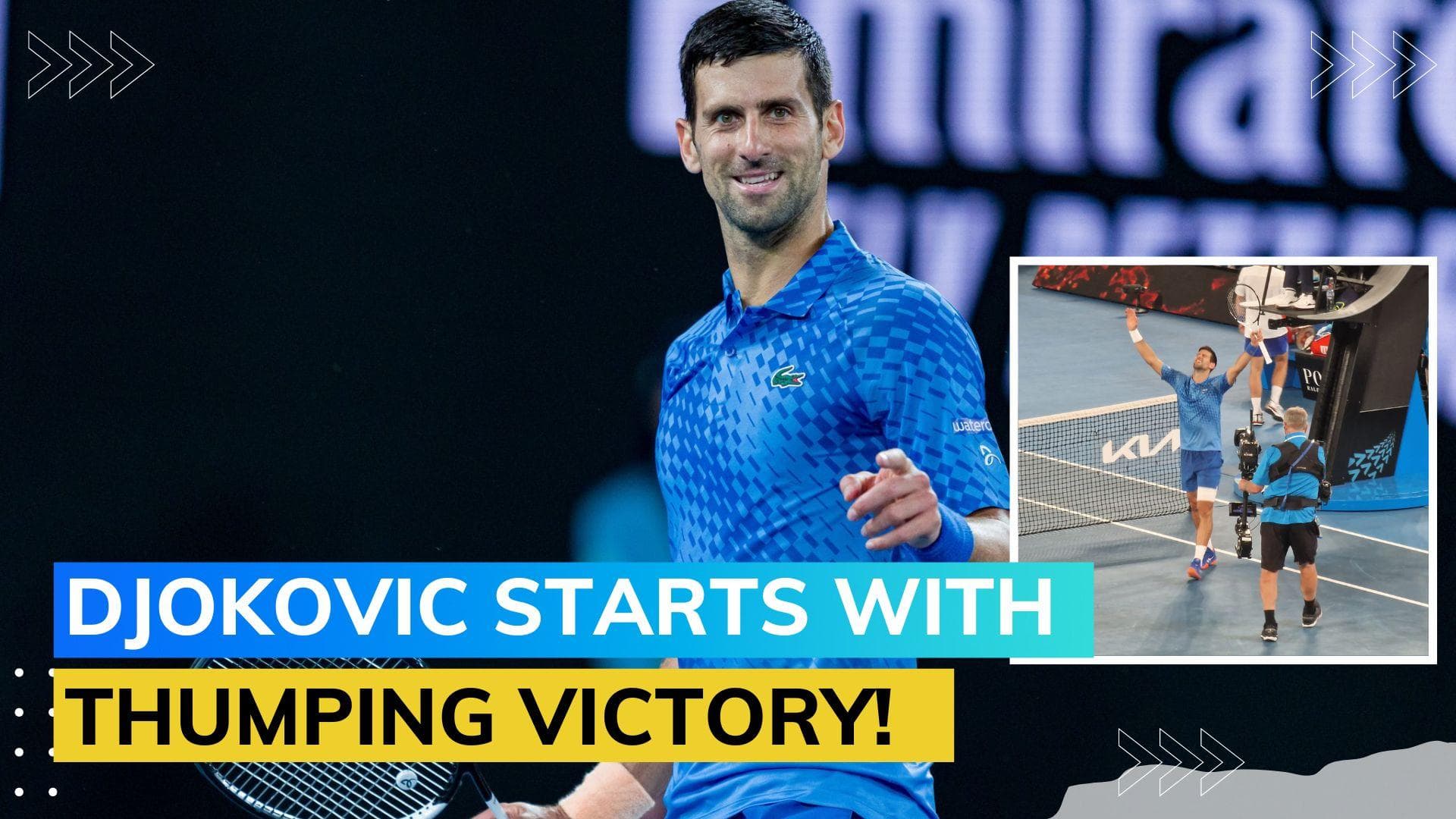 WATCH Australian Open Highlights: Novak Djokovic beats Carballes Baena in straight sets