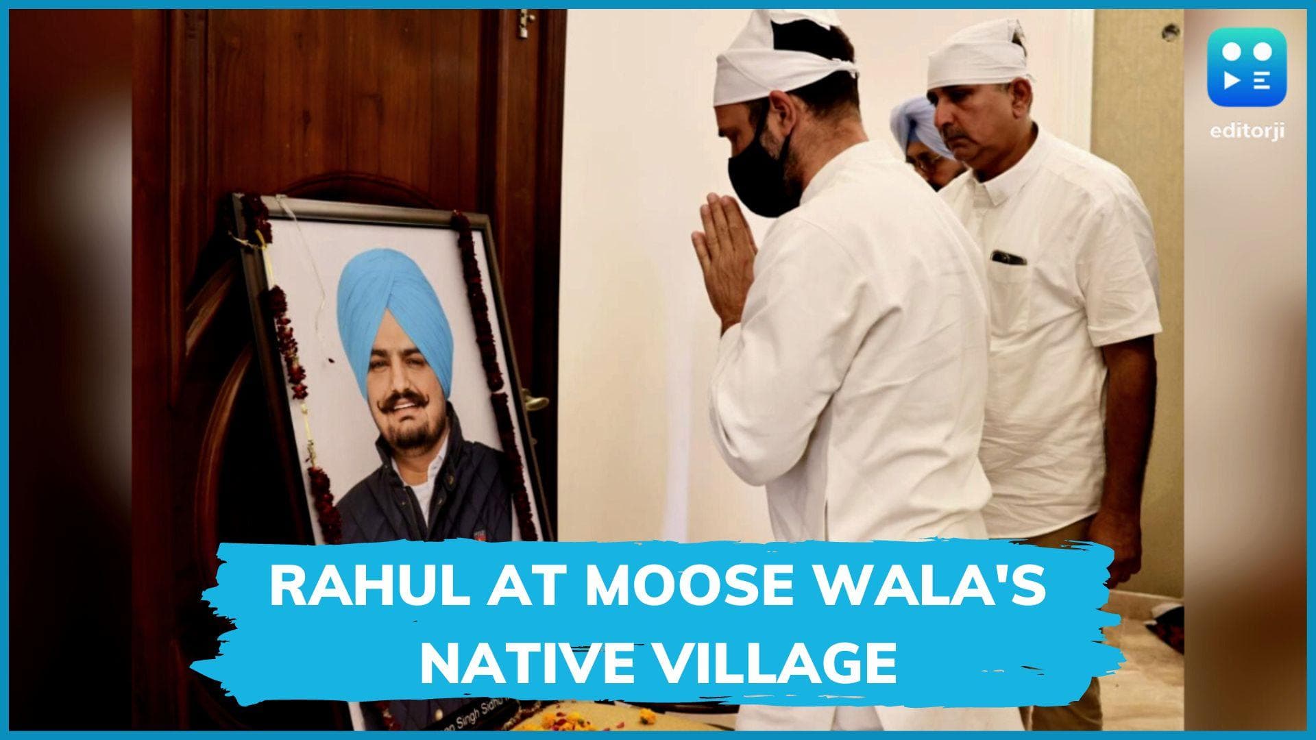 Rahul Gandhi meets family of slain singer Sidhu Moose Wala