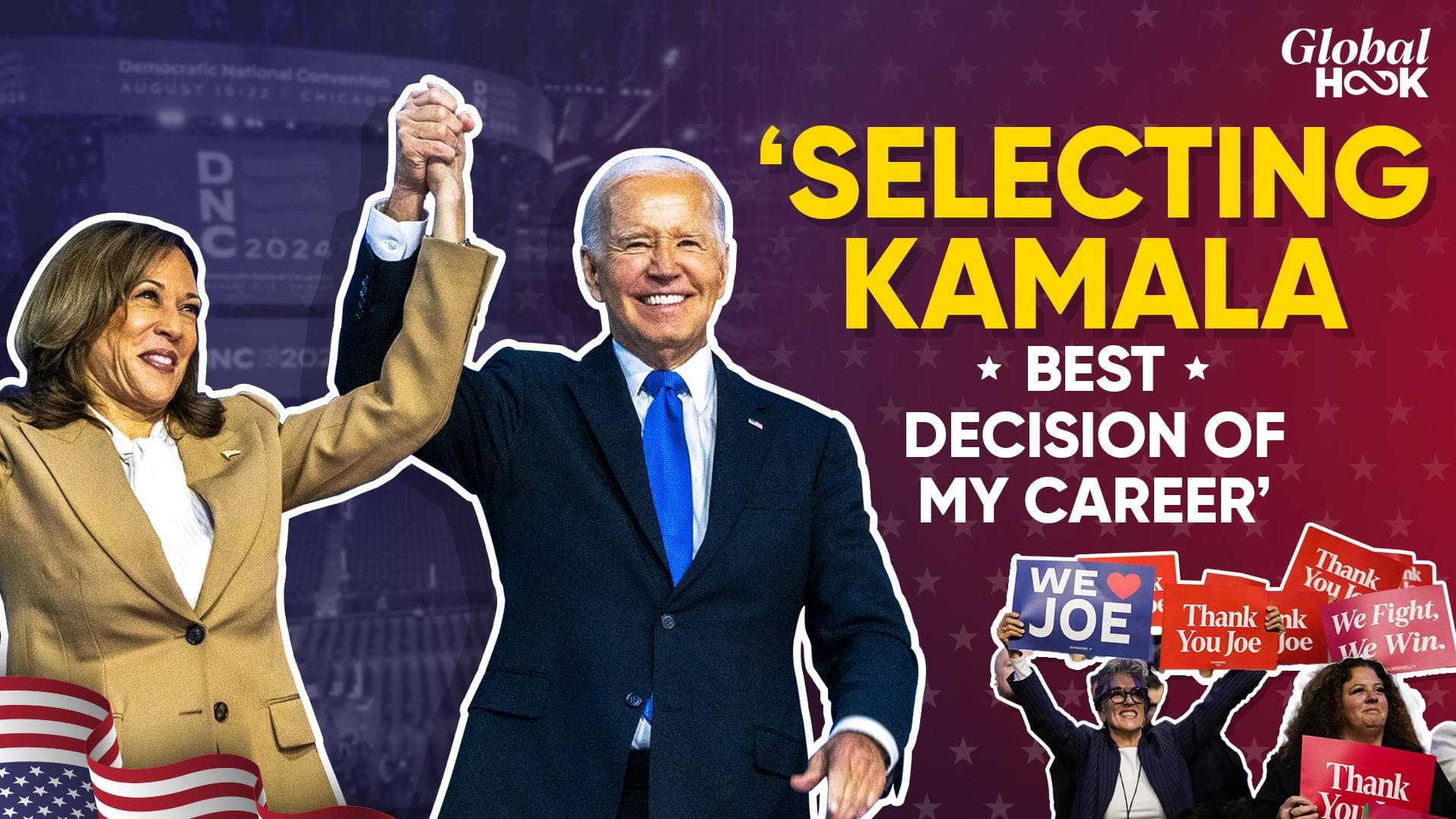 'Vote For Democracy, Vote For Kamala': President Joe Biden Hands Baton To Harris At DNC