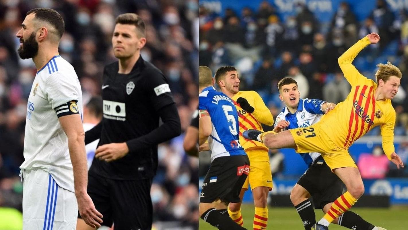 La Liga: Barcelona scrape through win a 1-0 win over Alaves, Real Madrid win in stoppage time