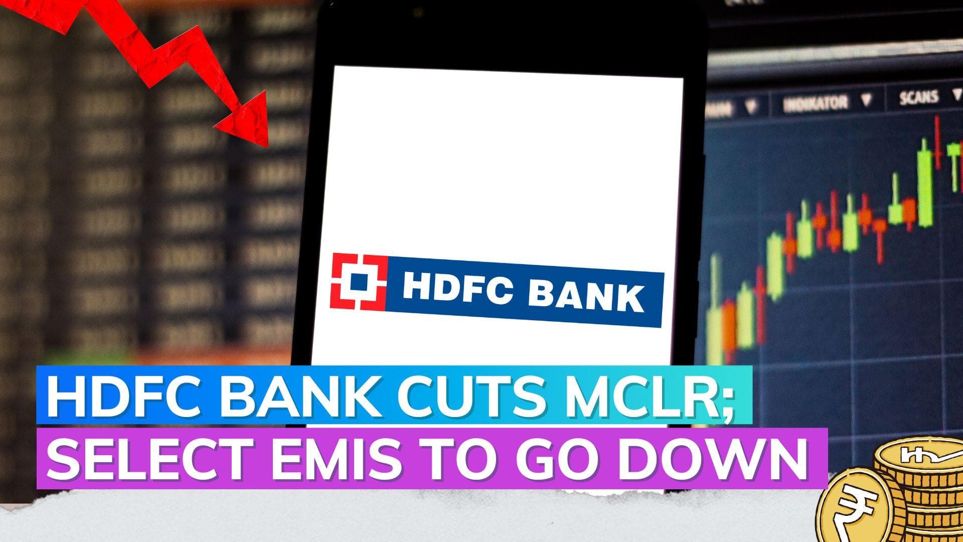 HDFC Bank cuts MCLR by up to 85 bps; Select EMIs to go down 