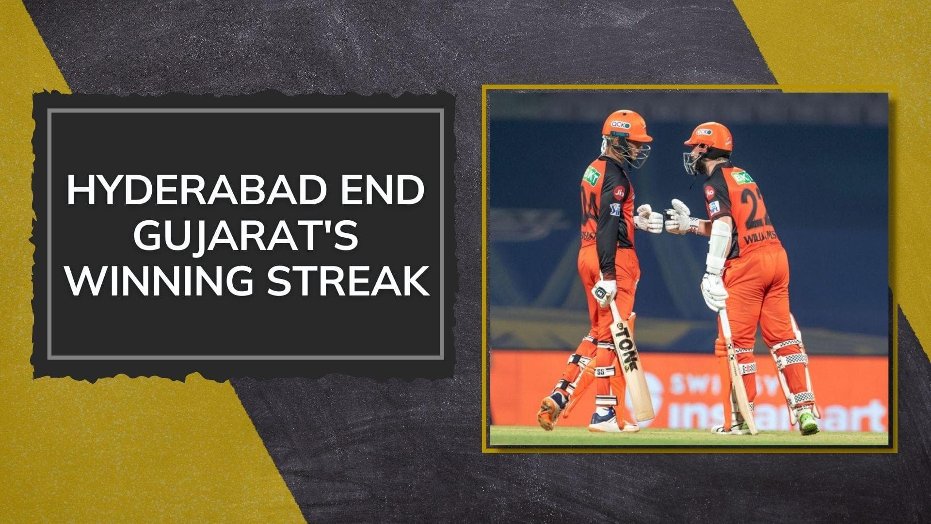 IPL 2022, GT VS SRH: Williamson hands Gujarat 1st defeat, Hyderabad win by 8 wickets