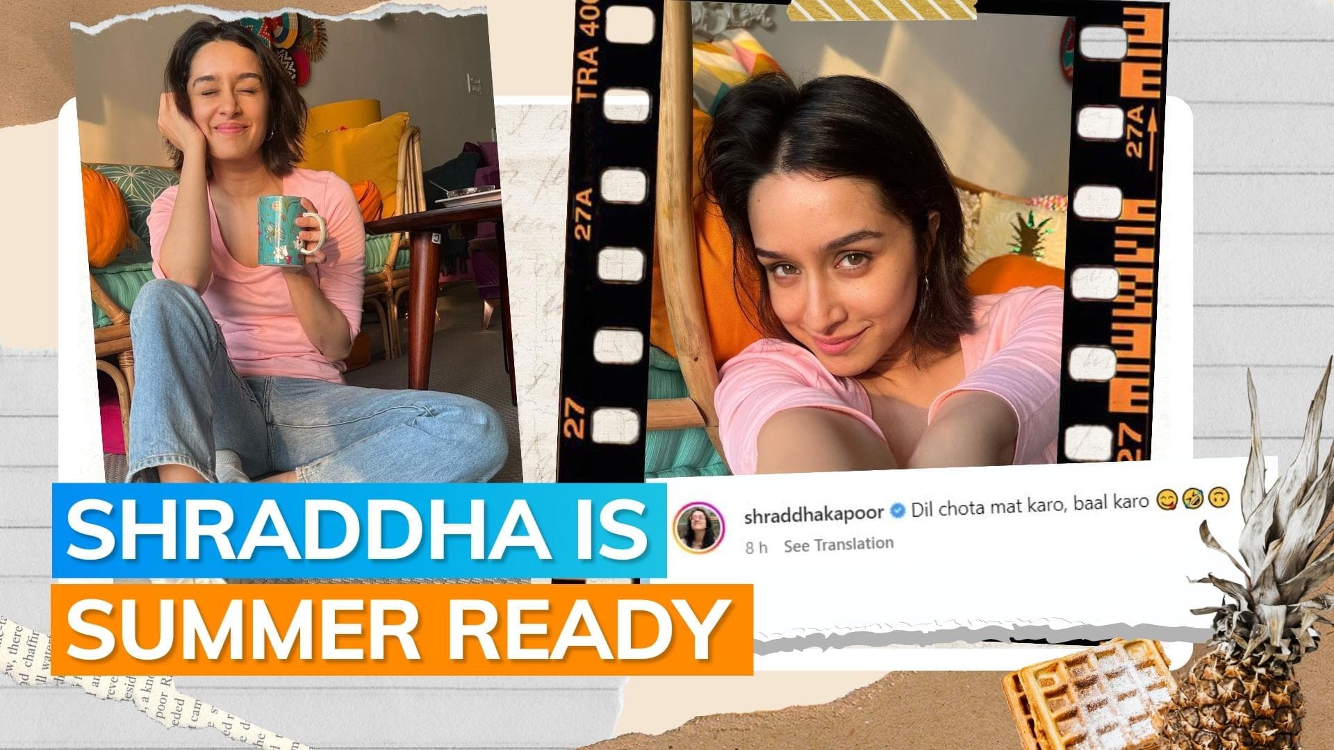 Shraddha Kapoor looks adorable in a new look; see her post
