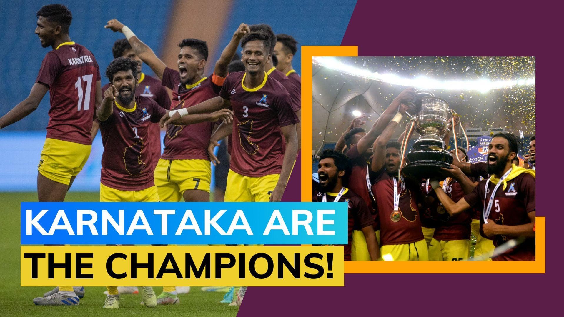 Santosh Trophy final: Karnataka beat Meghalaya to end 54-year-long wait