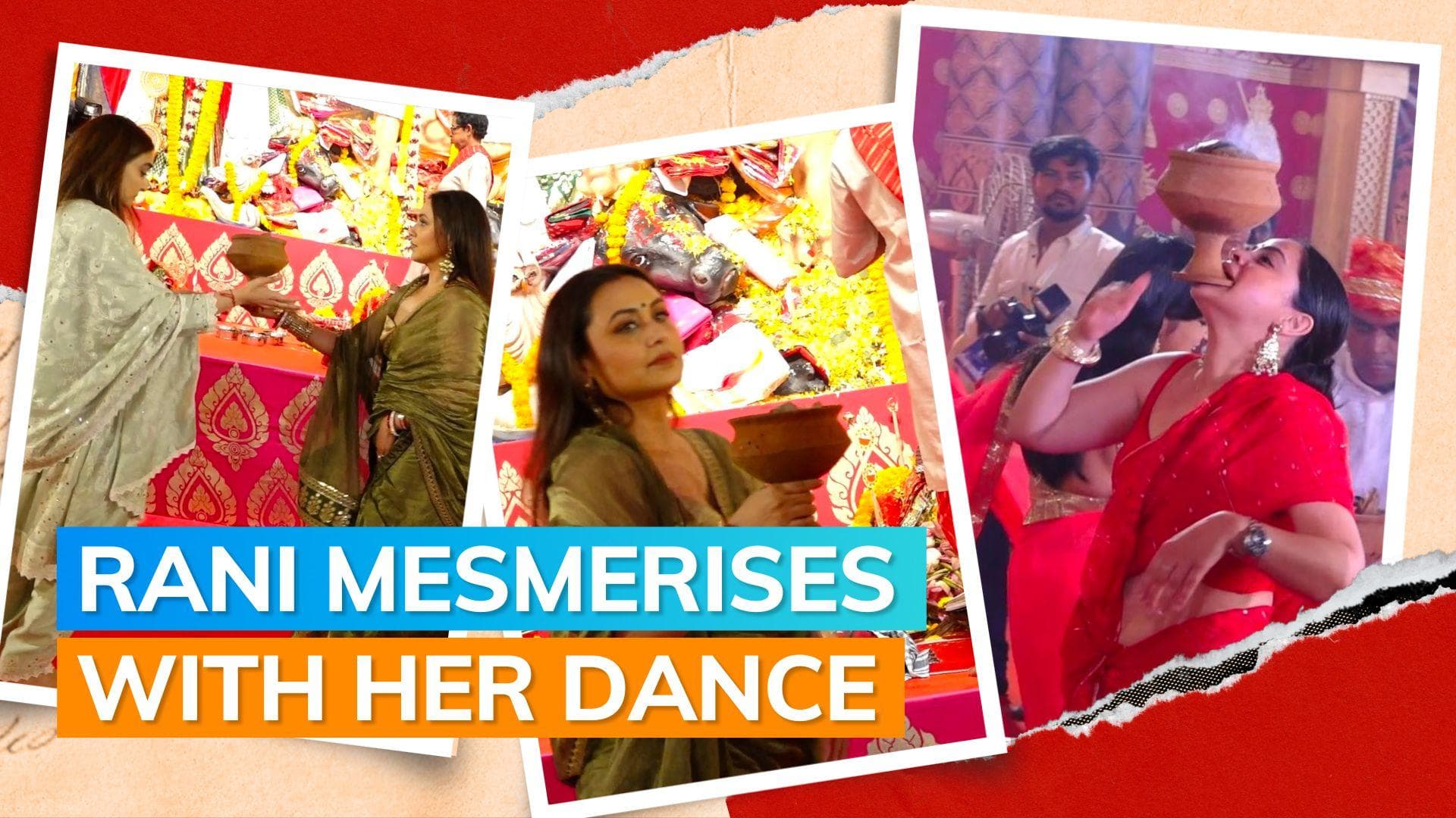 Durga Puja 2023: Rani Mukerji dances gracefully during celebrations; fans praise her grace