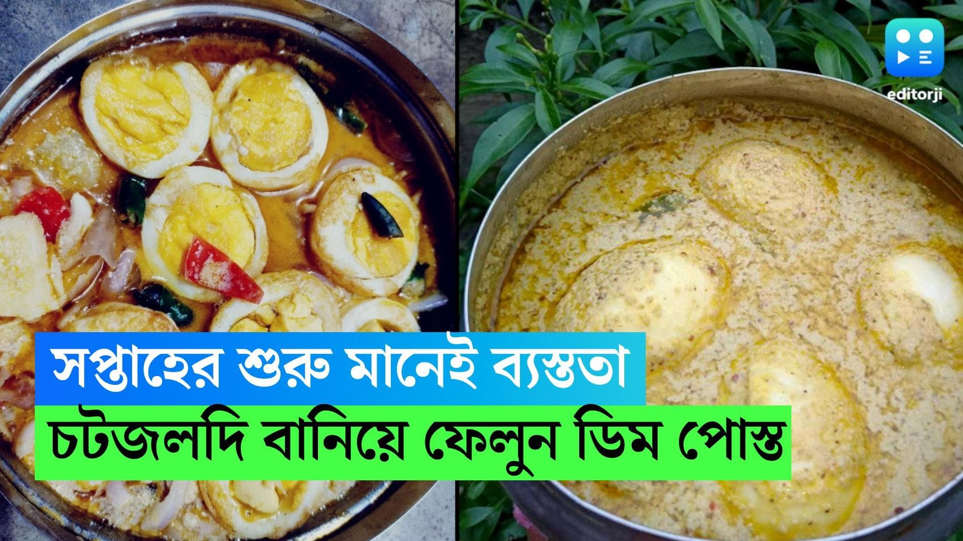 Dim Posto Recipe: সপ্তাহের শুরু মানেই ব্যস্ততা, ছুটোছুটি! চটজলদি বানিয়ে ফেলুন ডিম পোস্ত 