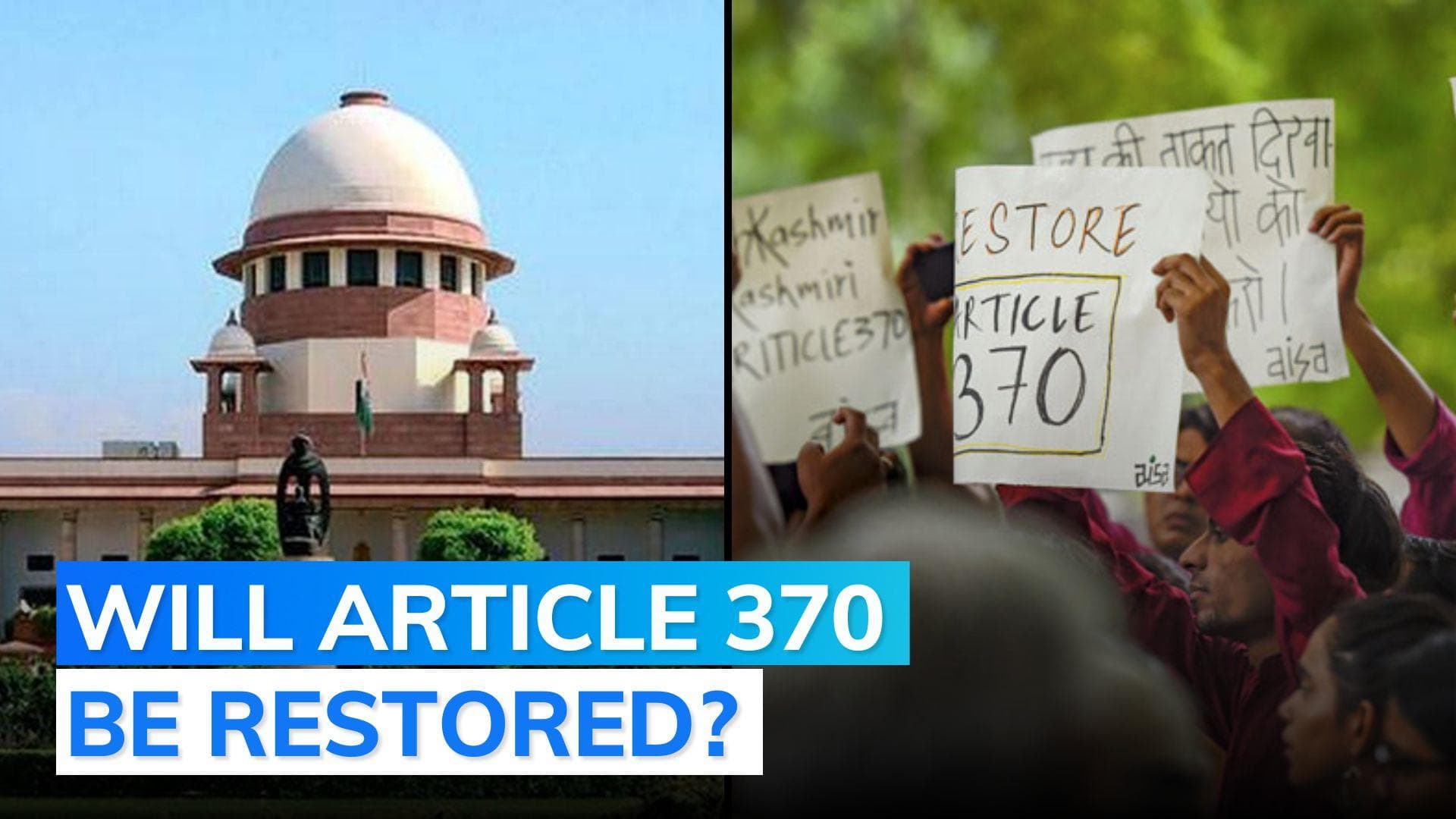 Supreme Court to deliver verdict on please against Article 370 on Dec 11