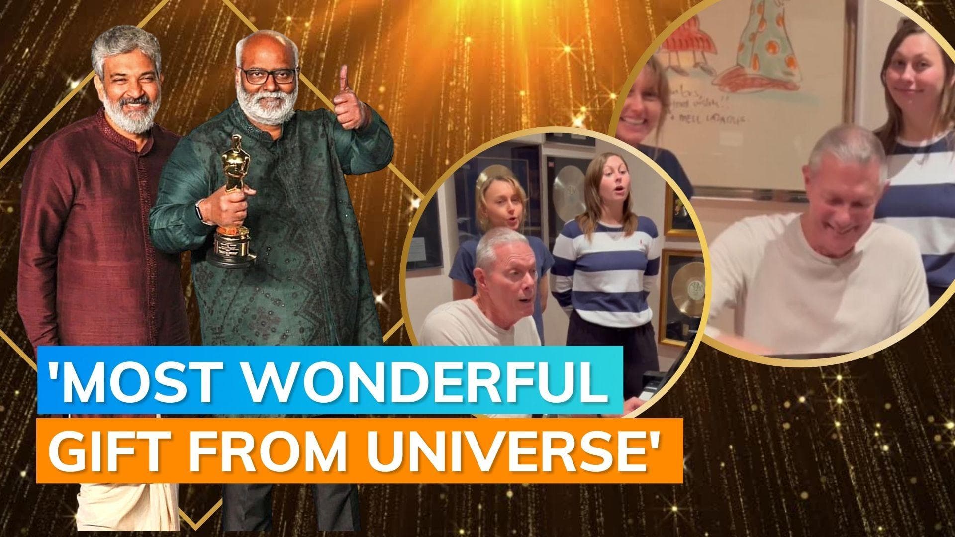 SS Rajamouli and MM Keeravani react as Richard Carpenter performs song for ‘RRR’ team