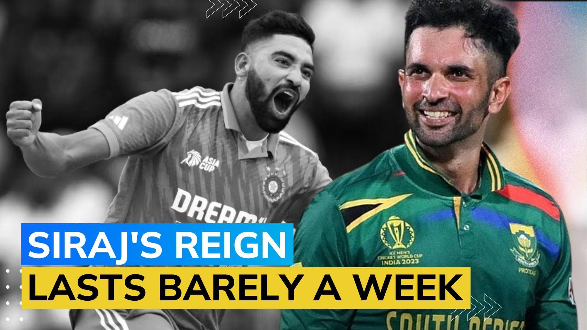 South Africa spinner Keshav Maharaj dethrones Mohammed Siraj as No.1 ODI bowler | Cricket World Cup