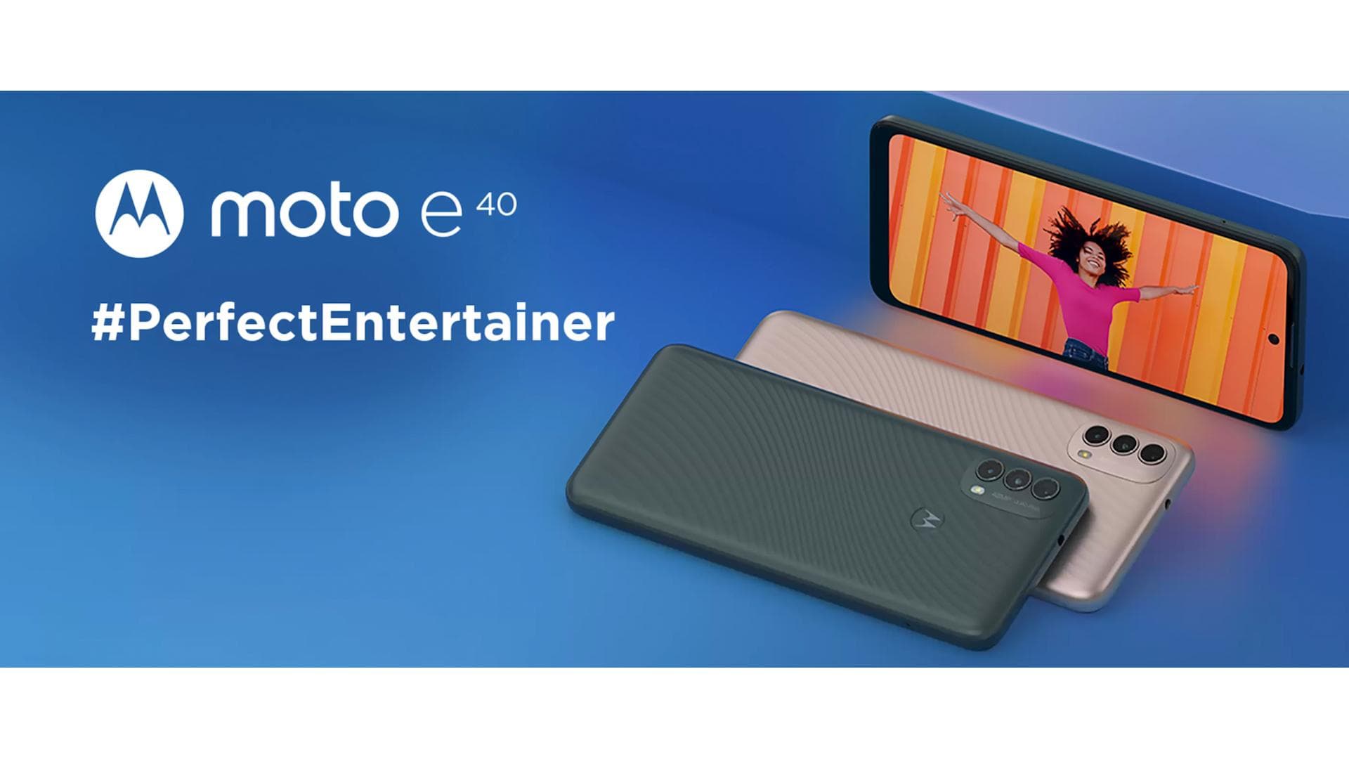 Motorola launches Moto E40 smartphone in India: check price, specs