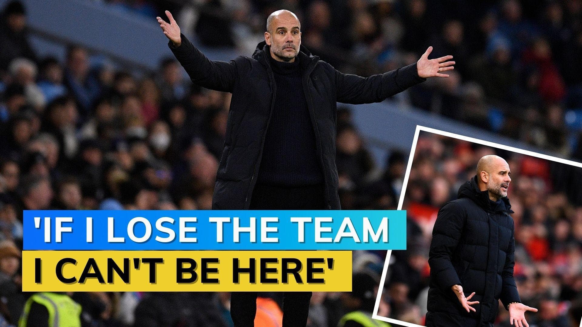 Pep Guardiola hints at Man City exit despite the club coming back from 2 goals down
