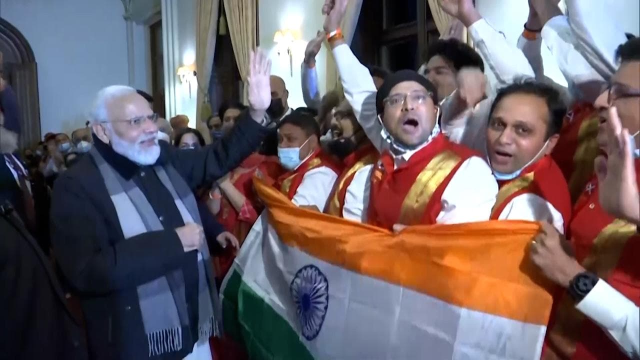 Glasgow पहुंचे पीएम मोदी का भव्य स्वागत, COP-26 कार्यक्रम को करेंगे संबोधित