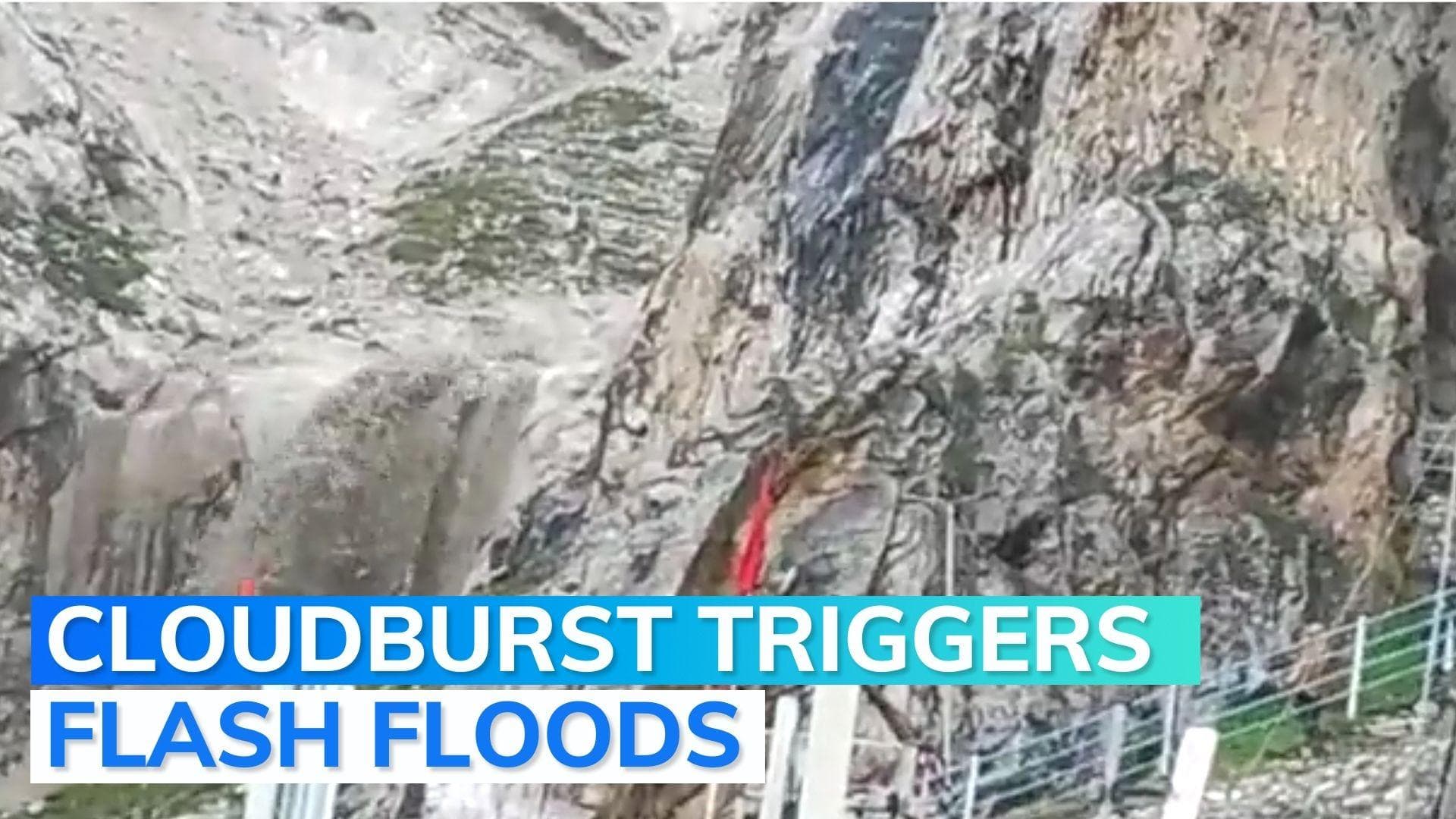 Over 10 people dead, over 40 missing after a cloudburst near Amarnath Cave