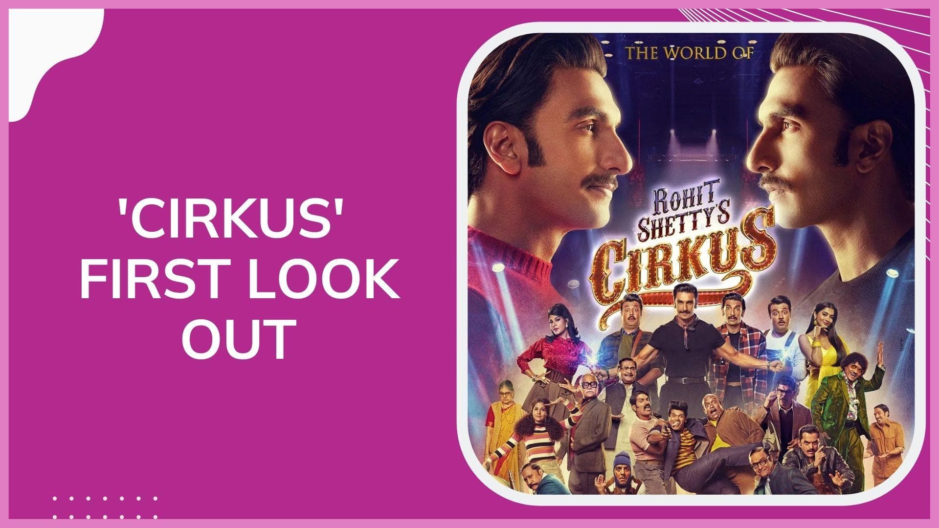 First look of Ranveer Singh’s ‘Cirkus’ is out, film’s poster shows a whole bunch of actors in the film  