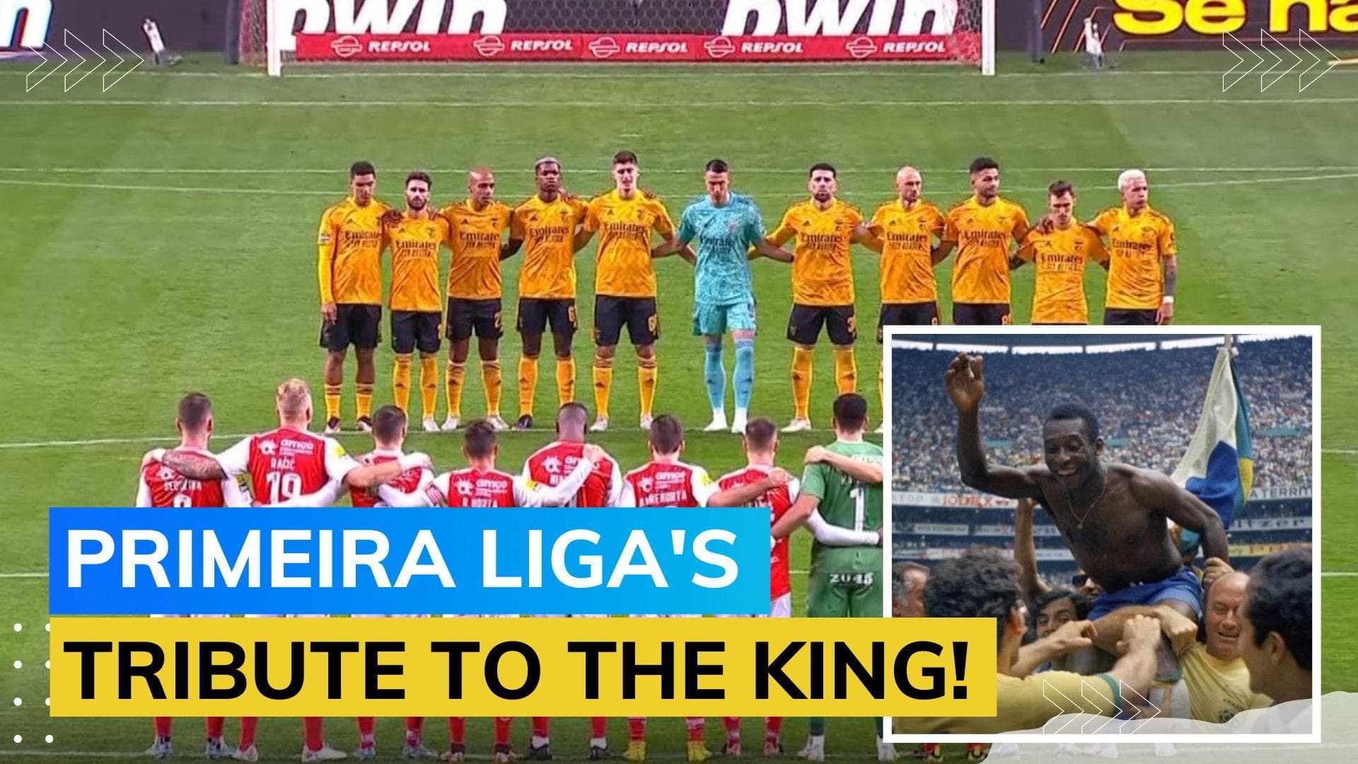 Braga and Benfica pay pre-match tribute to Pele
