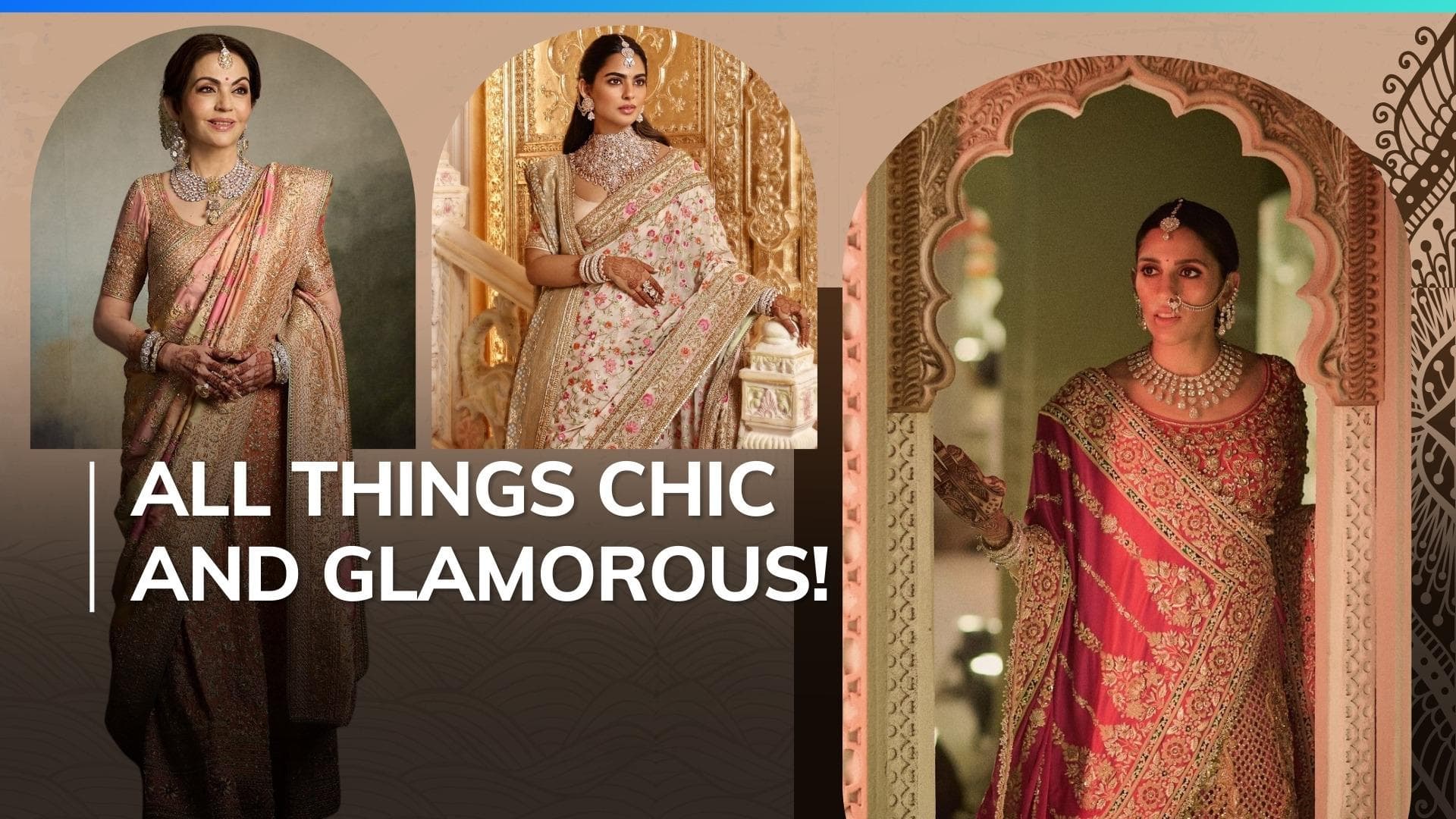 Nita, Isha, Shloka Ambani redefine elegance in traditional outfits for Anant Ambani's wedding | Watch