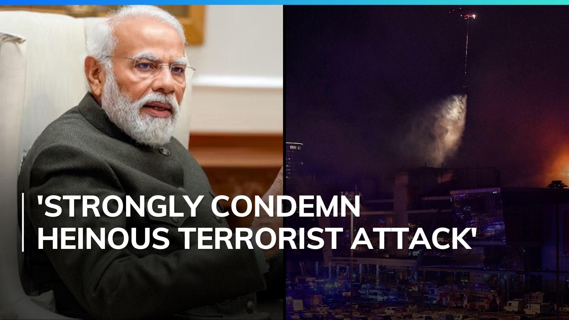 PM Modi expresses solidarity with Russia after Moscow concert hall attack