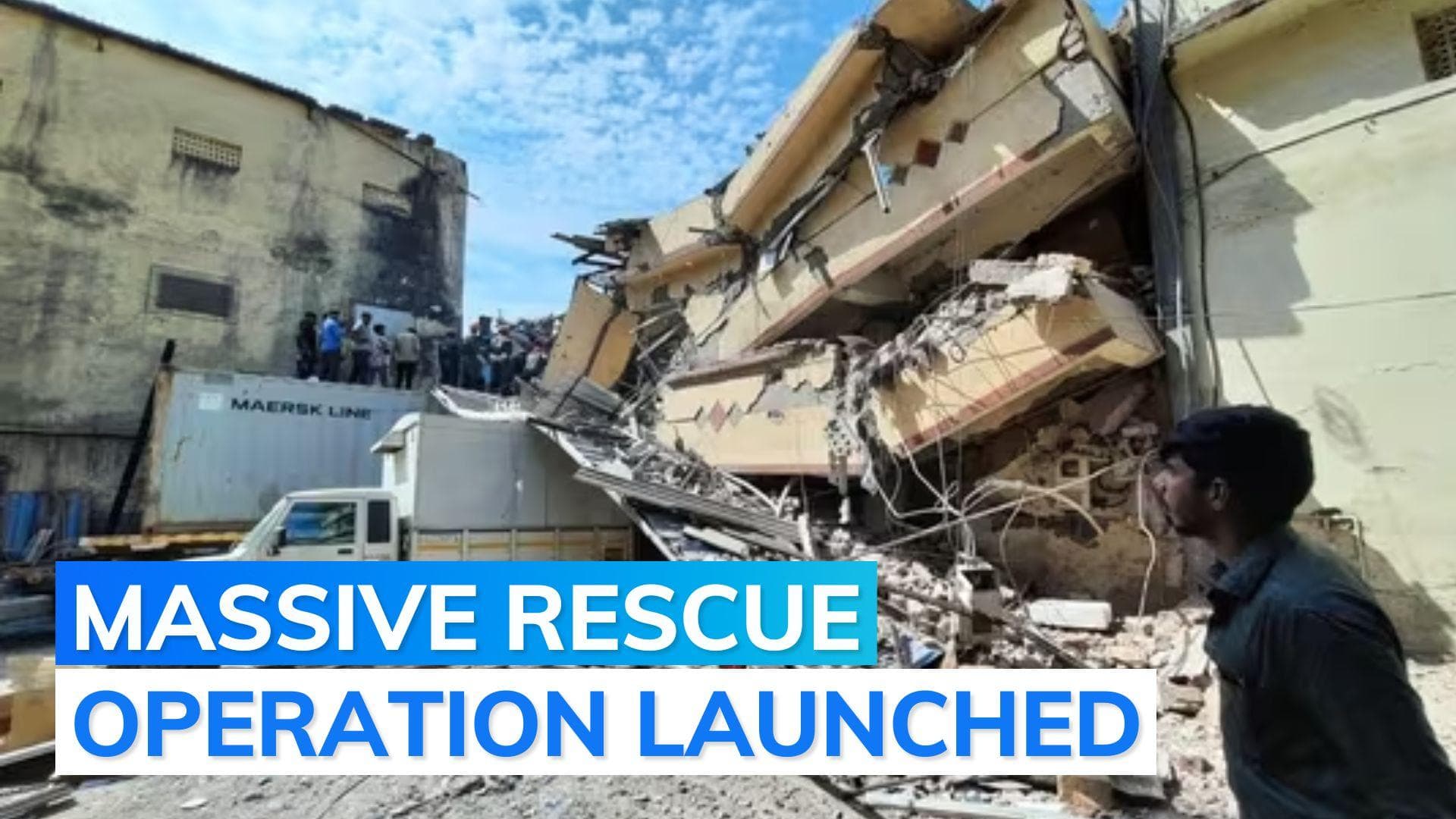 Maharashtra: 2-storey godown collapses in Bhiwandi; several feared trapped