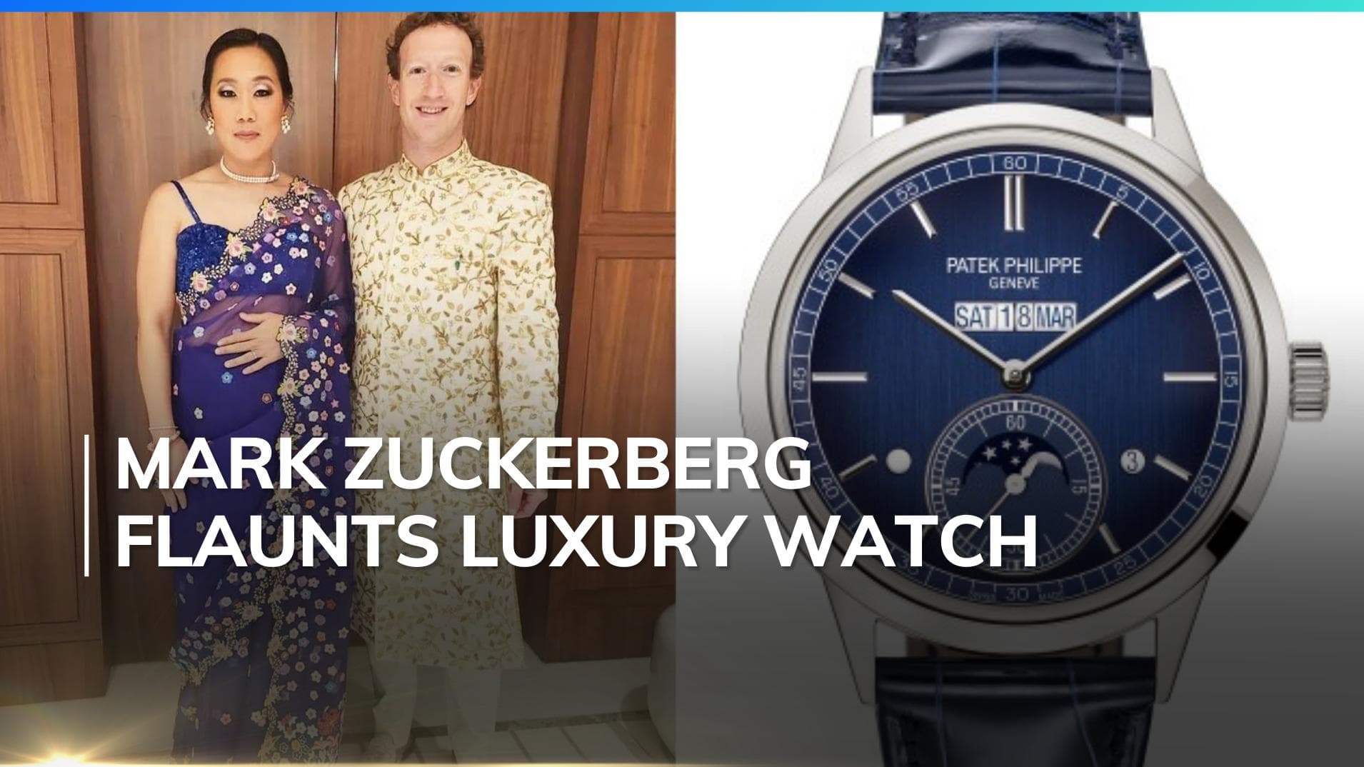 Meta CEO Mark Zuckerberg flaunts ₹1.18 crore Platinum Patek Philippe watch. Seen yet?