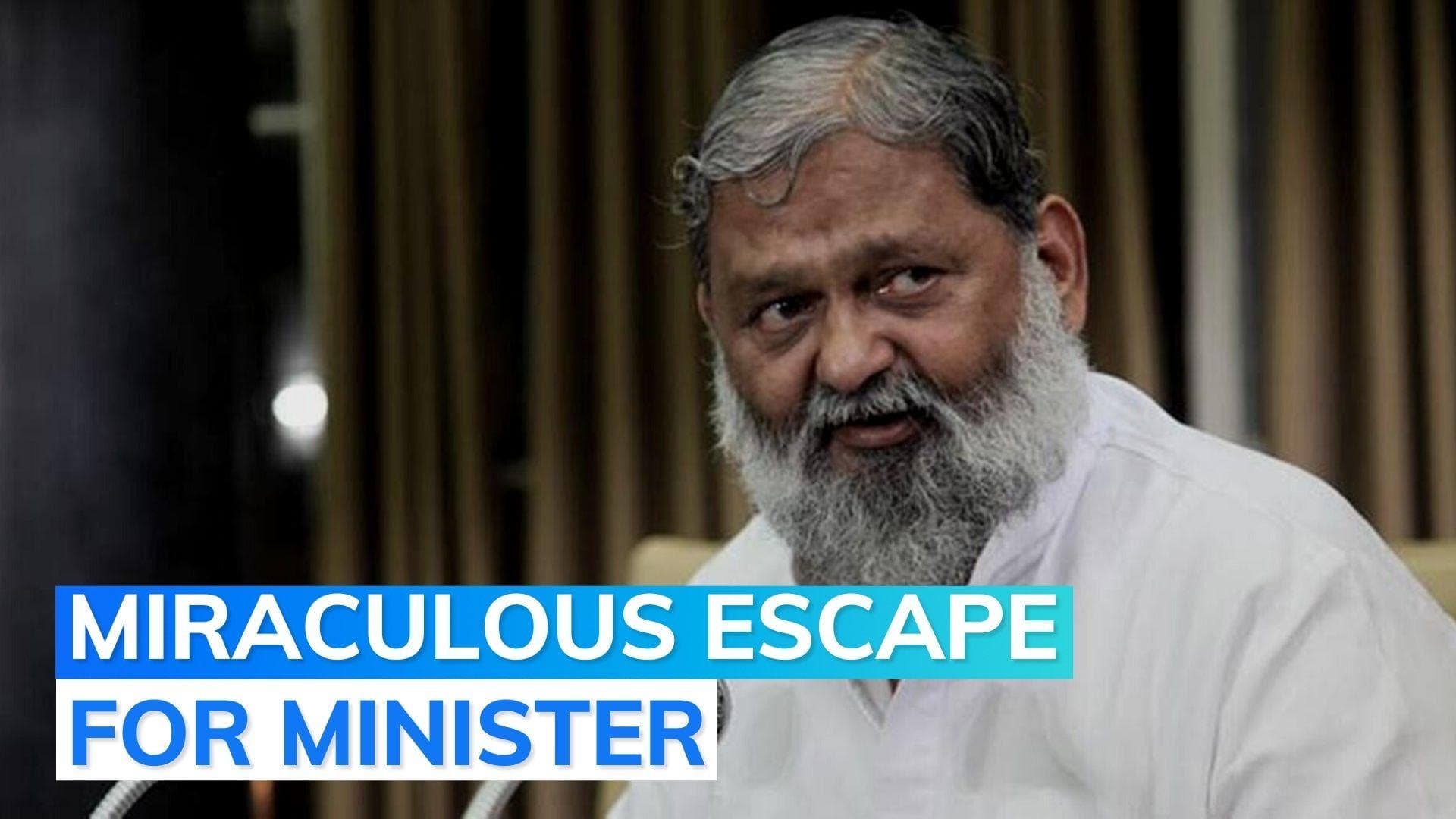 Haryana Home Minister escapes unhurt in car accident, second time in 3 weeks