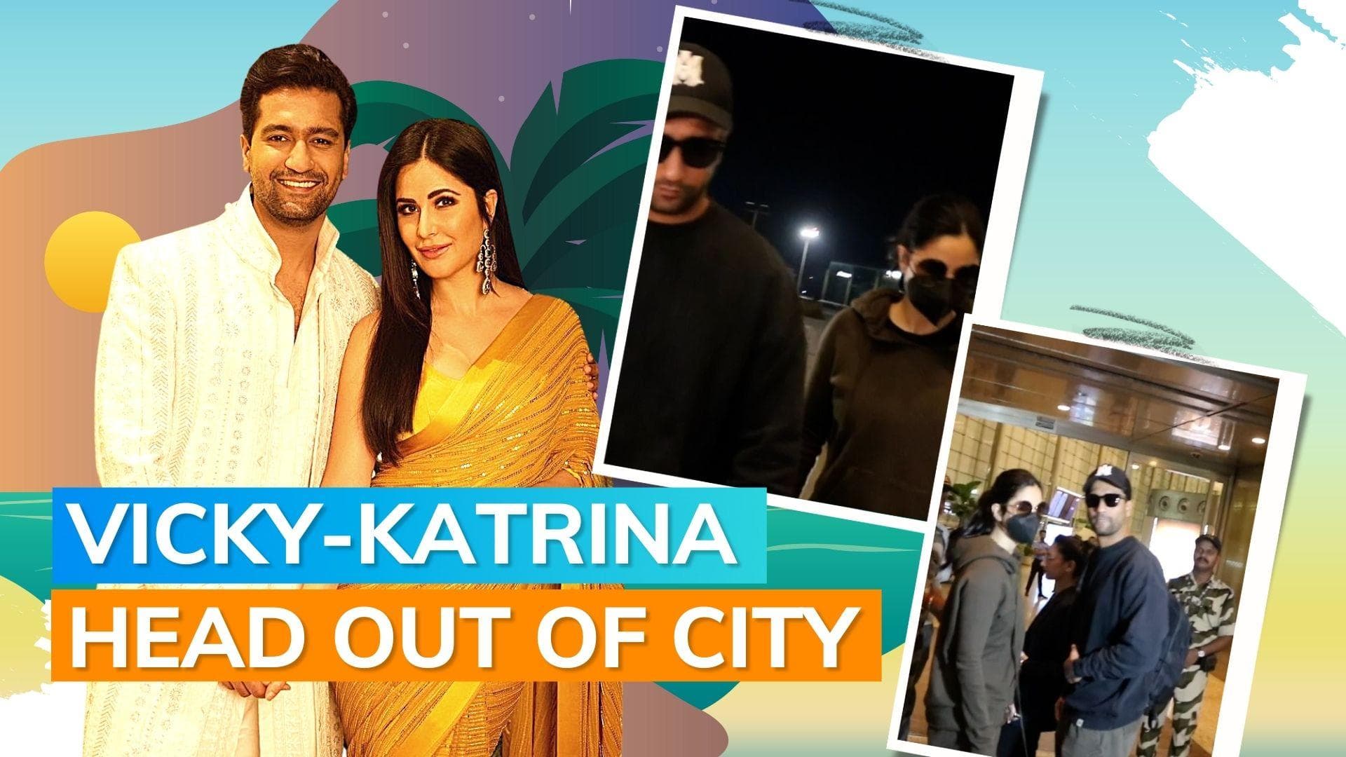 Katrina Kaif and Vicky Kaushal get spotted at the airport as they jet off for a vacation together