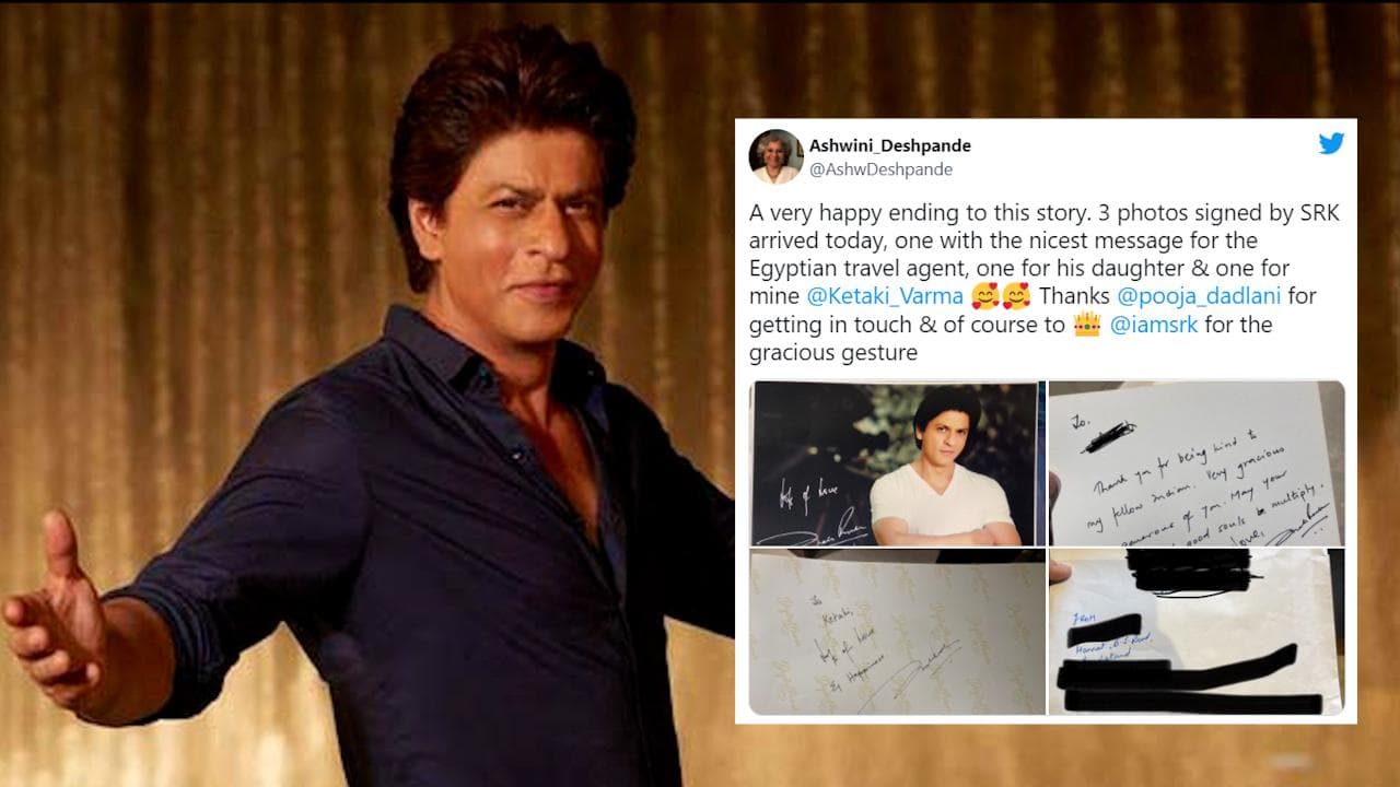 Shah Rukh Khan sends gift to an Egyptian fan for helping an Indian professor