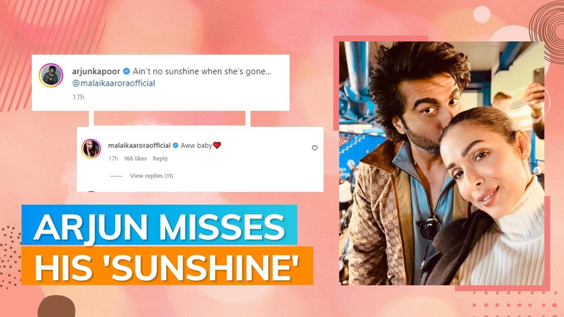Malaika Arora’s adorable reply to Arjun Kapoor as he misses her in latest post  