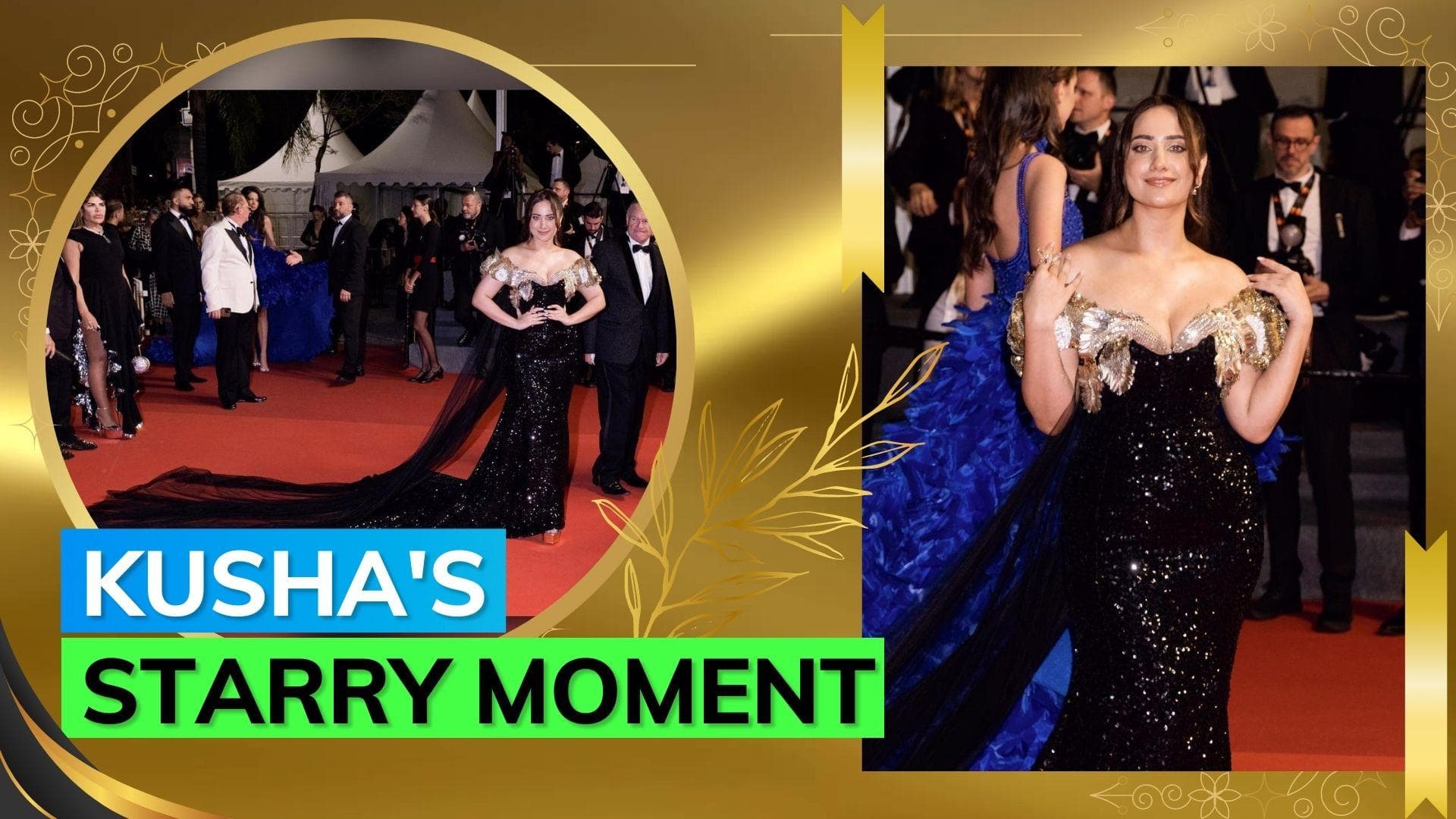 Cannes 2023: Kusha Kapila marks her red carpet debut in Rahul Mishra's mermaid silhouette dress