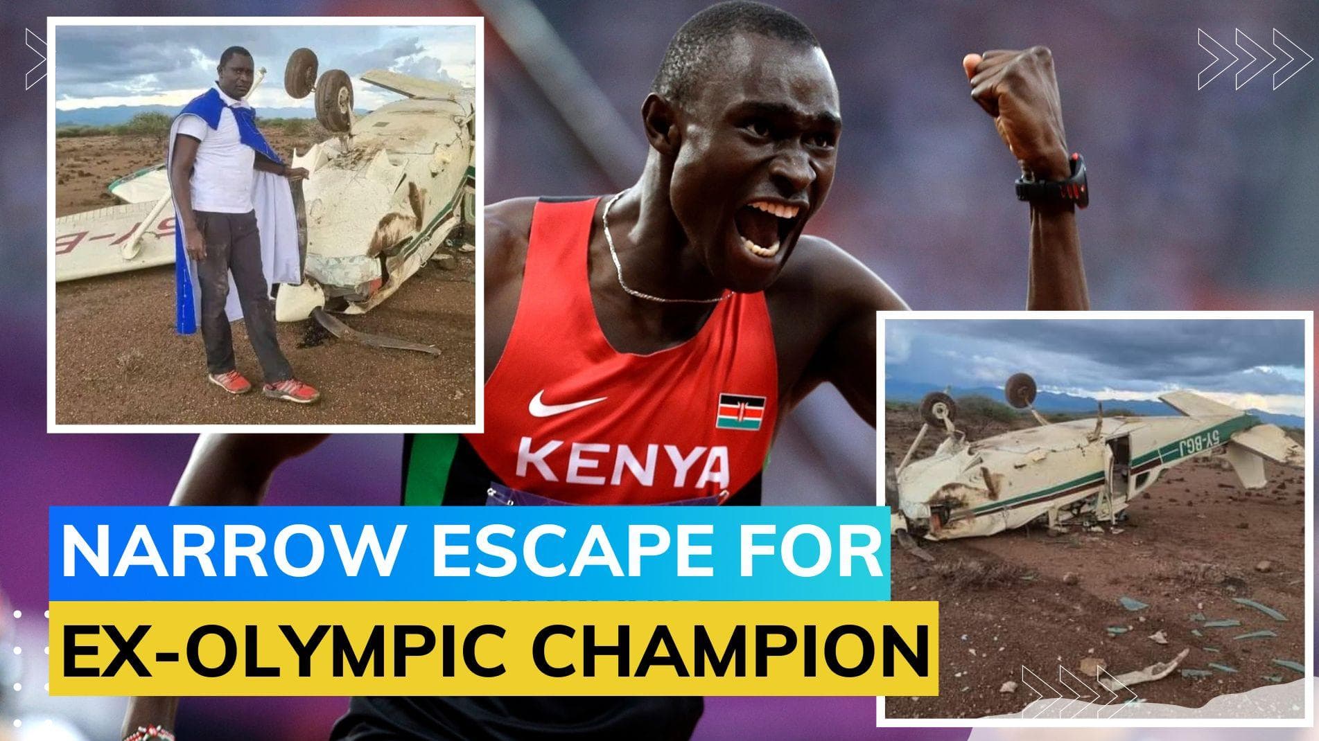 Two-time Olympic Champion David Rudisha survives plane crash